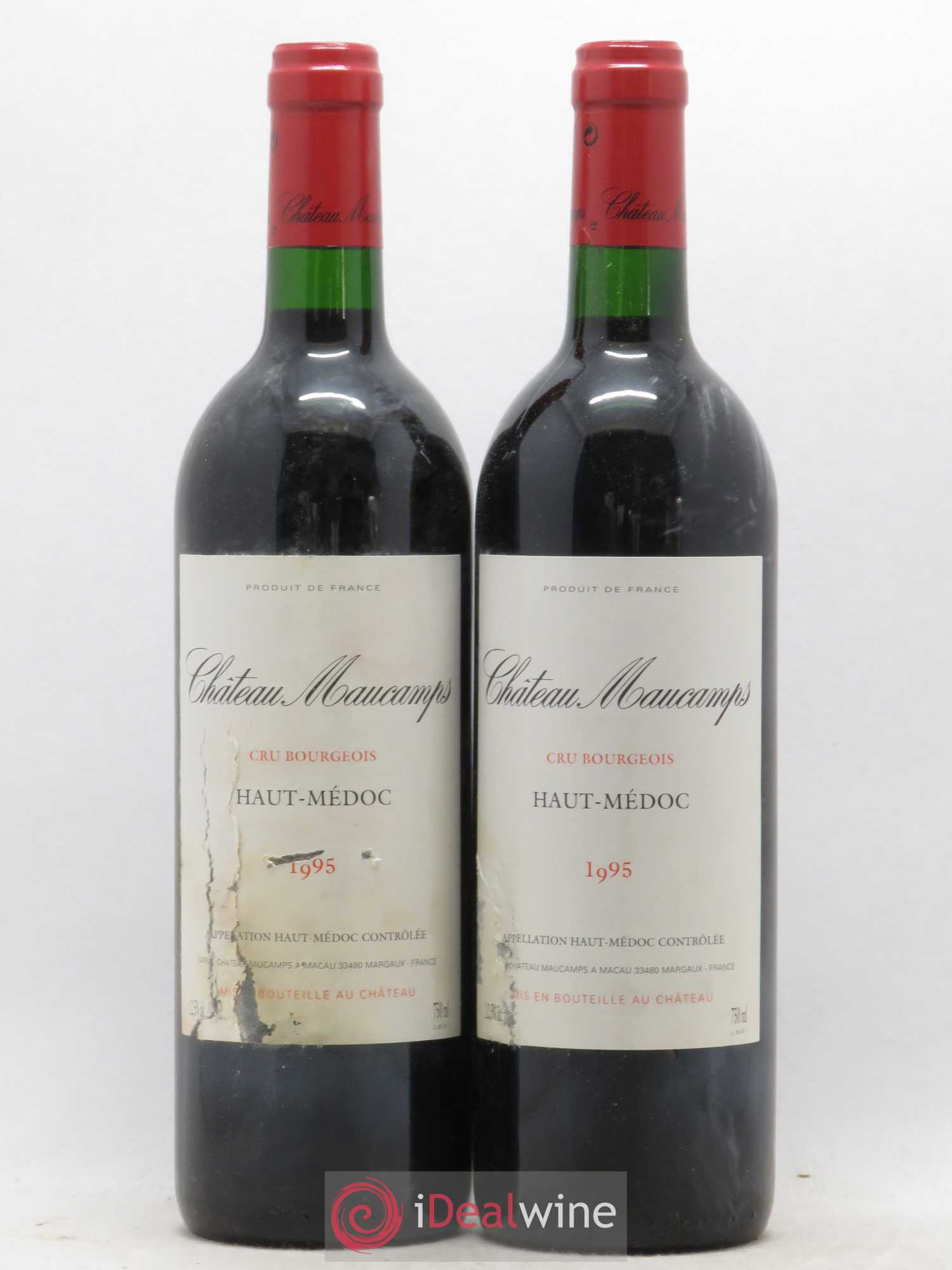 Château Maucamps Cru Bourgeois 1995 - Lot de 2 bouteilles - 0
