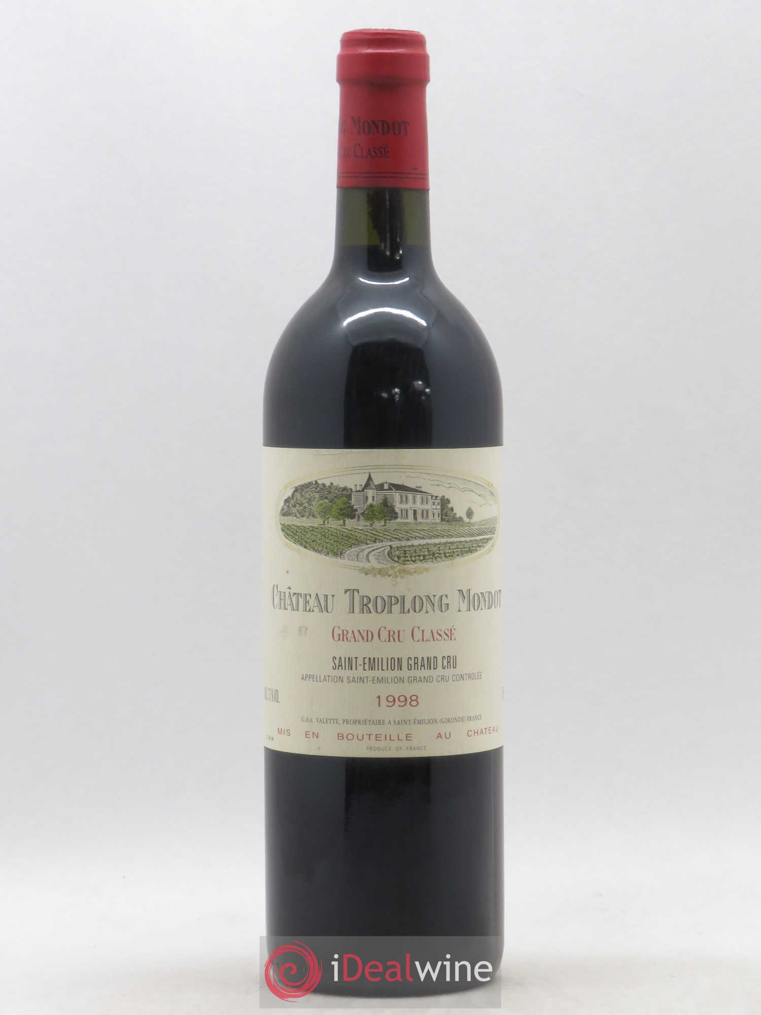Château Troplong Mondot 1er Grand Cru Classé B 1998 - Lot de 1 bouteille - 0