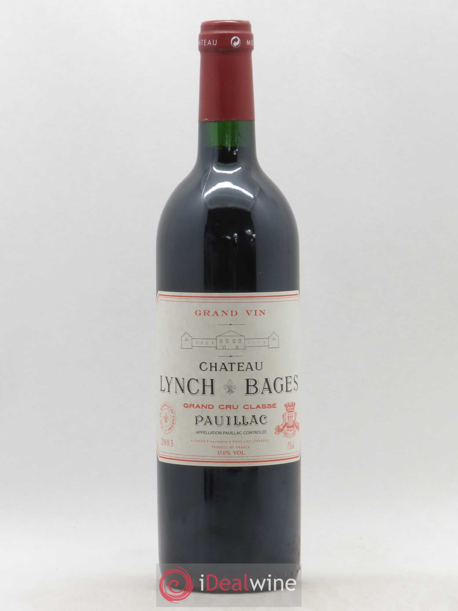 Château Lynch Bages 5ème Grand Cru Classé 2003 - Lot de 1 bouteille - 0