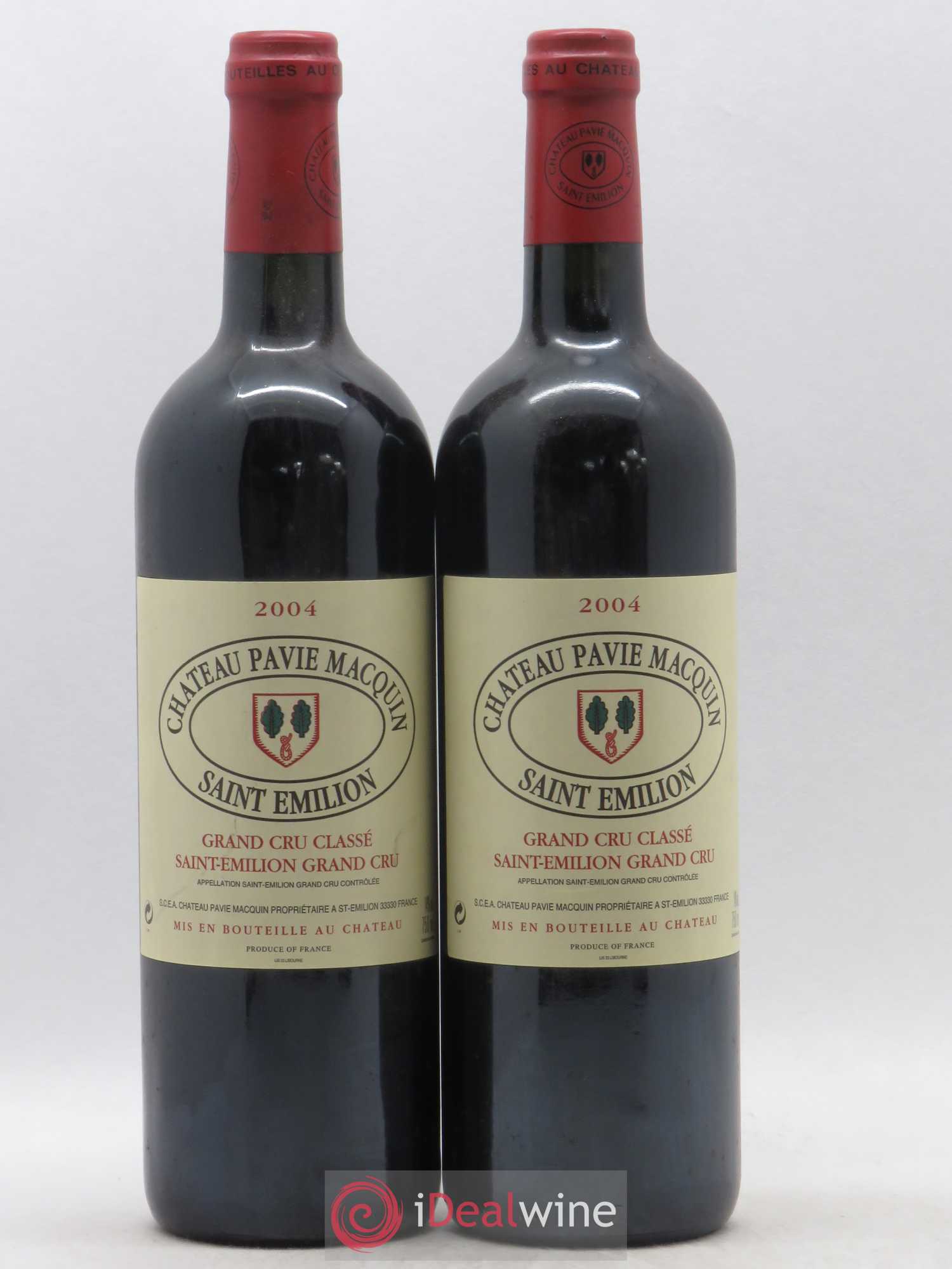 Château Pavie Macquin 1er Grand Cru Classé B 2004 - Lot de 2 bouteilles - 0