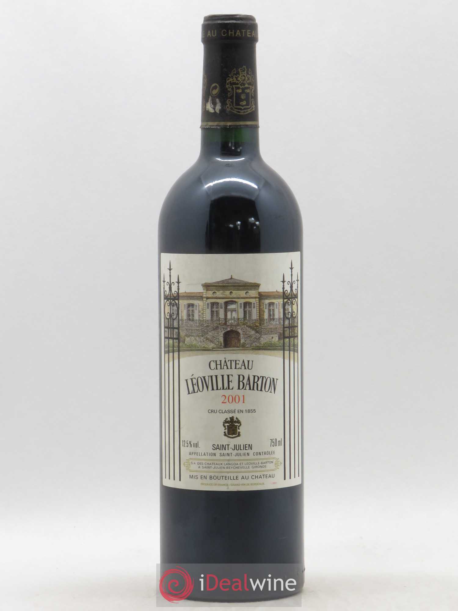 Château Léoville Barton 2ème Grand Cru Classé 2001 - Lot de 1 bouteille - 0