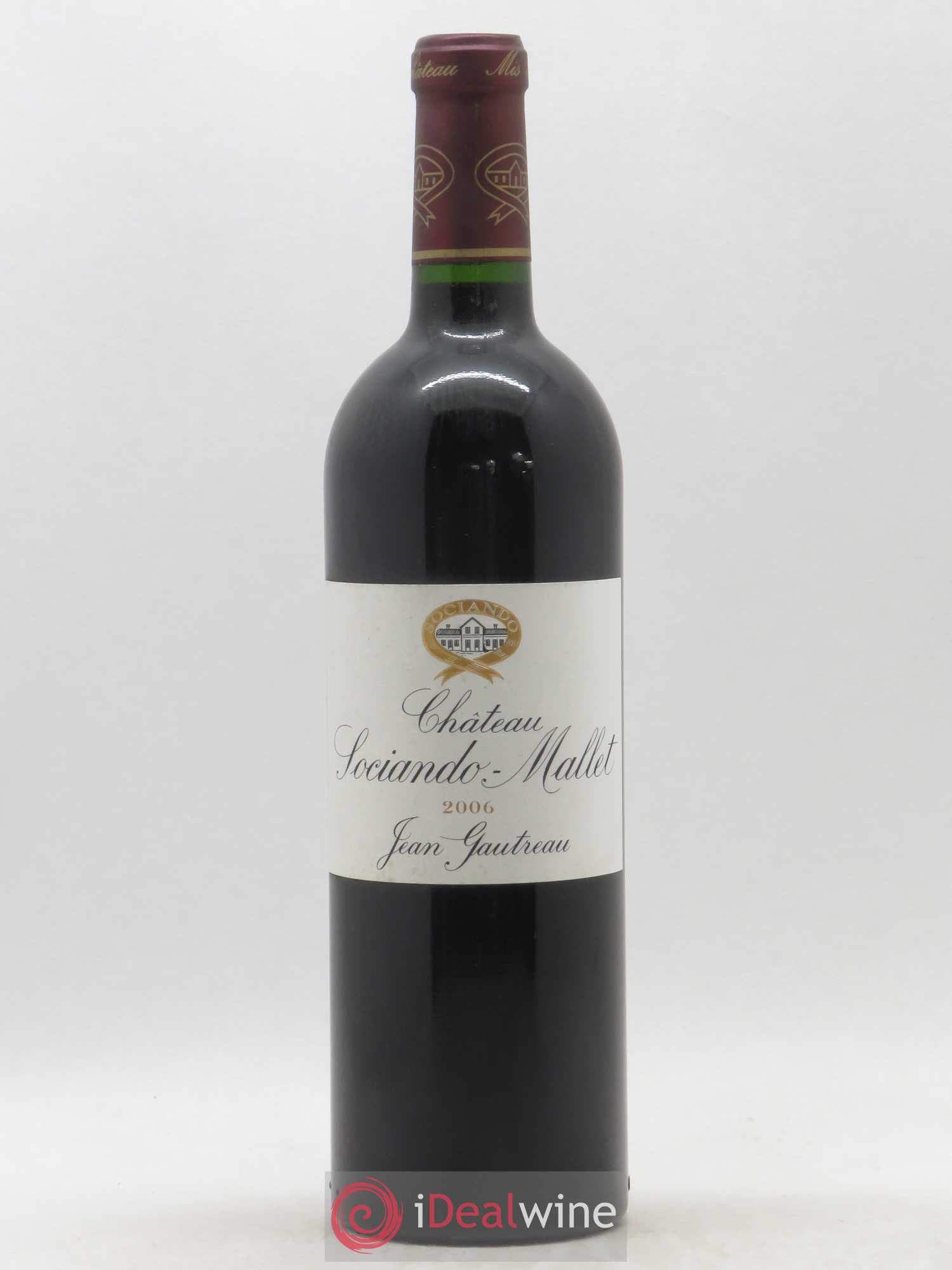 Château Sociando Mallet 2006 - Lot de 1 bouteille - 0