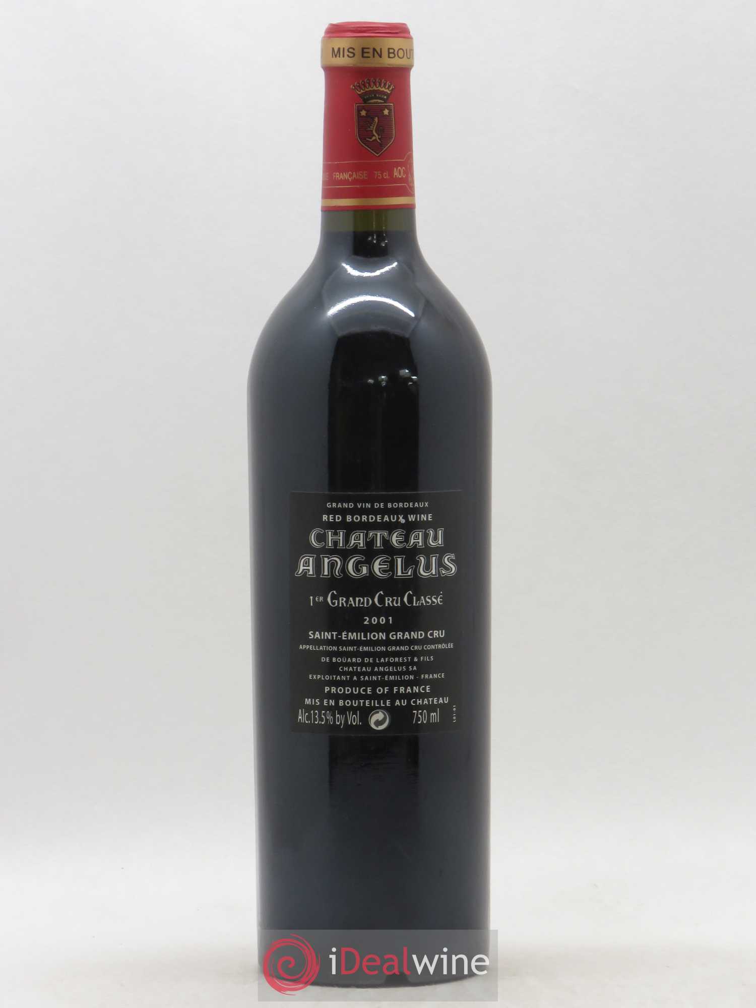 Château Angélus 1er Grand Cru Classé A 2001 - Lot de 1 bouteille - 1