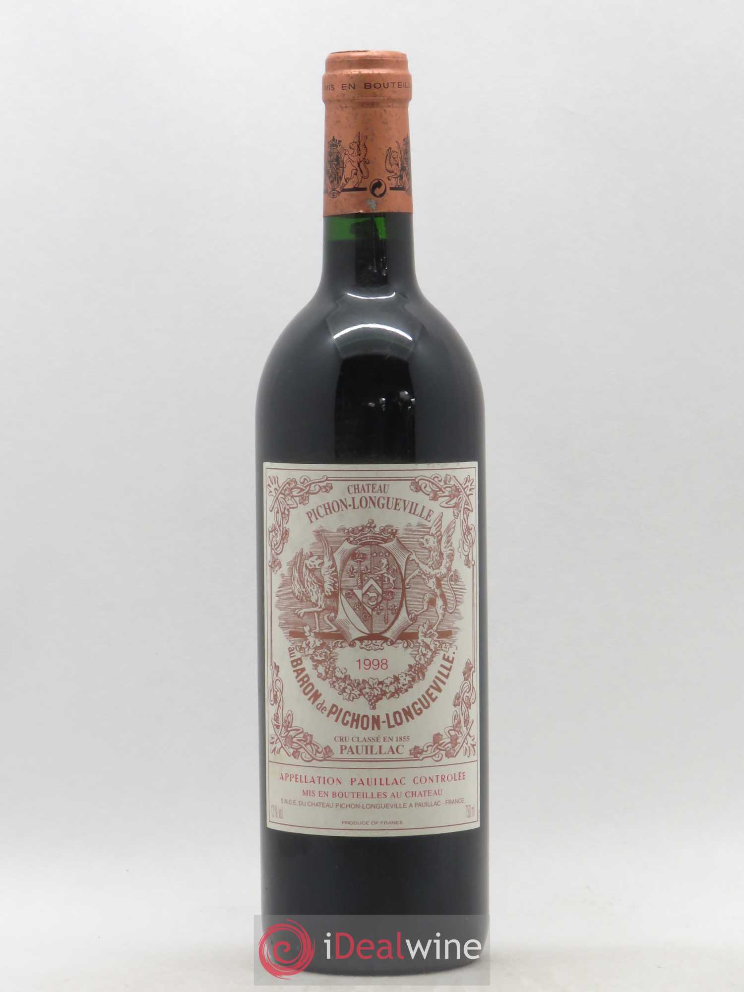Pichon Longueville Baron 2ème Grand Cru Classé 1998 - Lot de 1 bouteille - 0