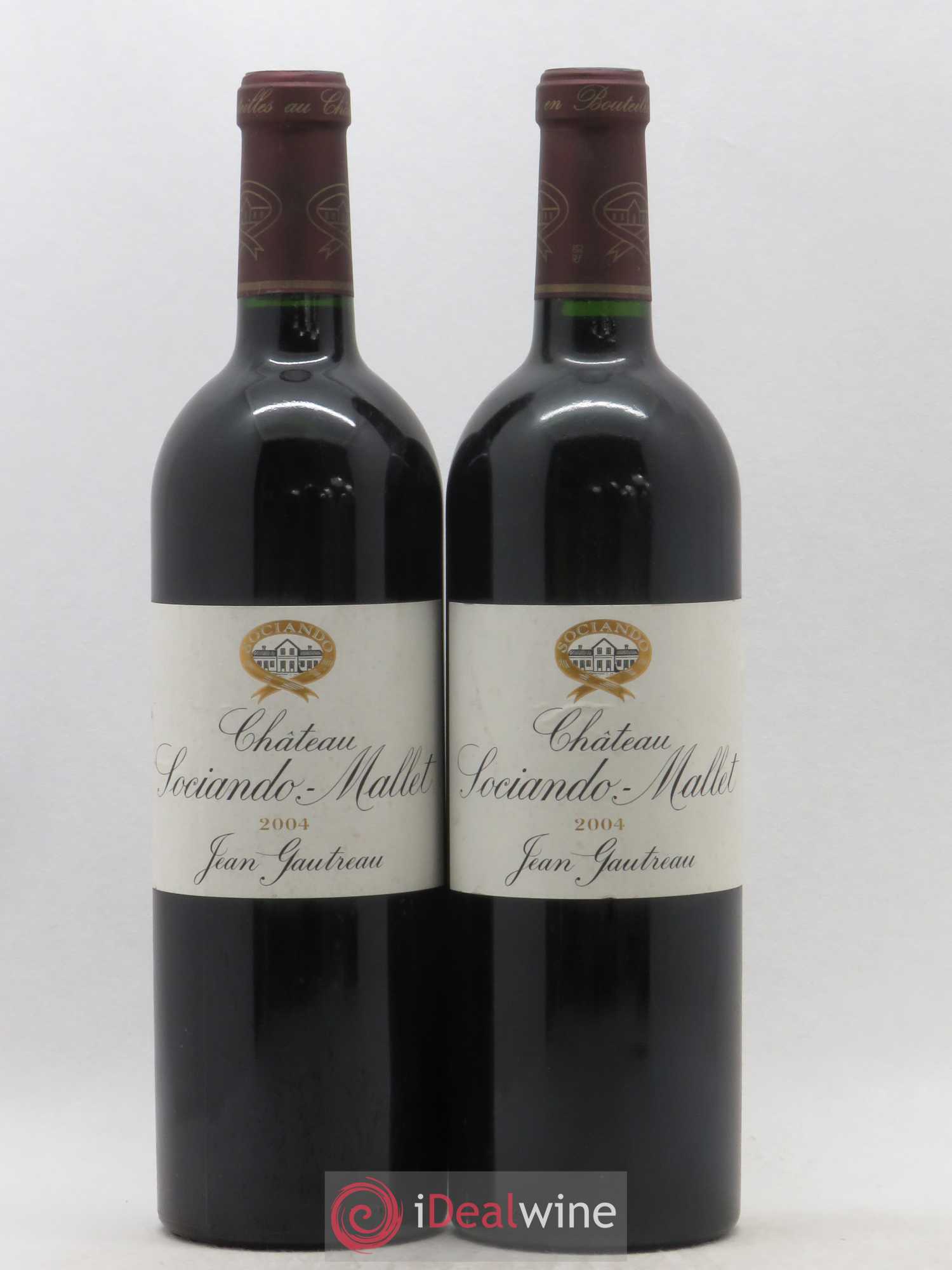 Château Sociando Mallet 2004 - Lot de 2 bouteilles - 0