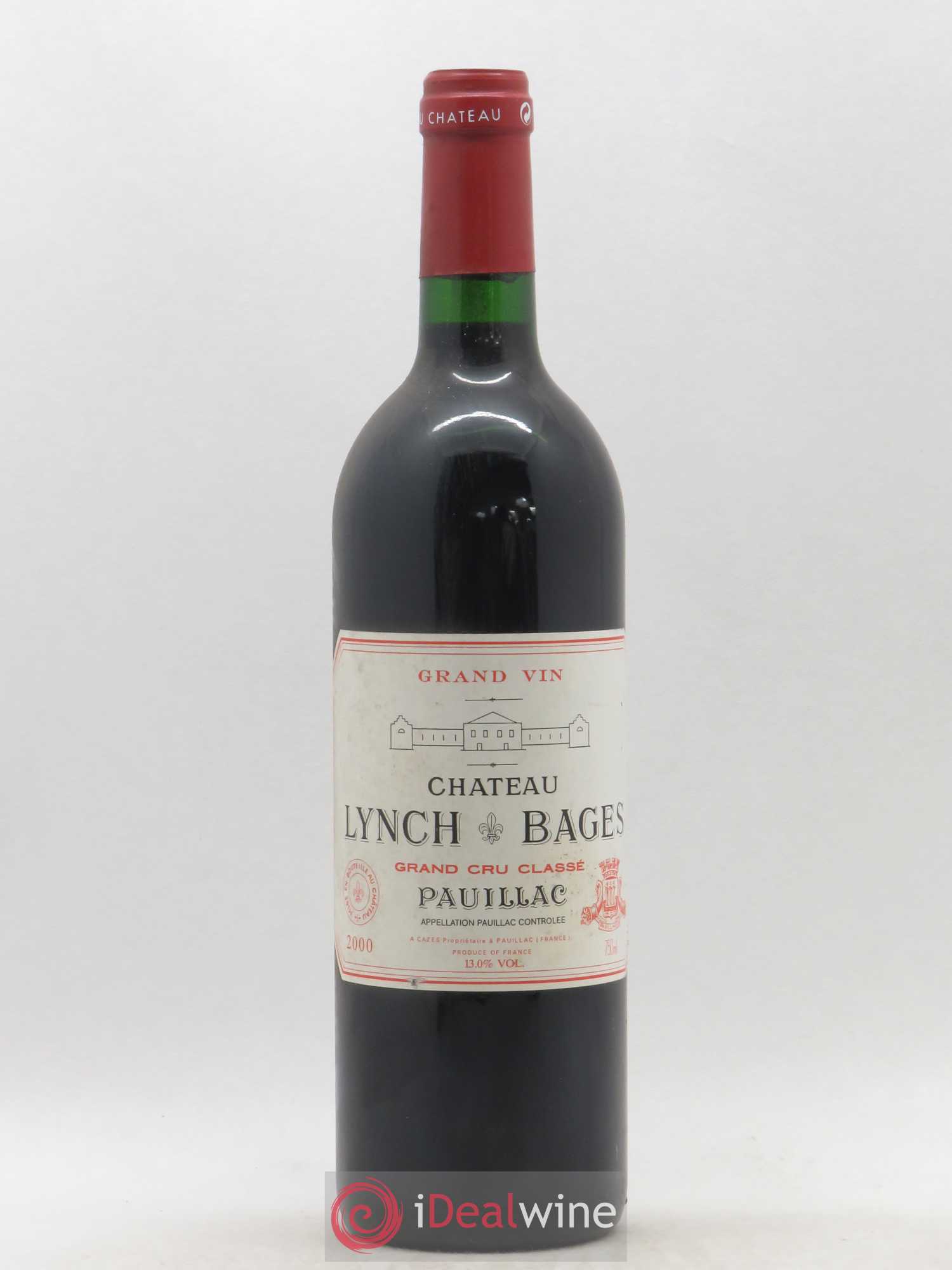 Château Lynch Bages 5ème Grand Cru Classé 2000 - Lot de 1 bouteille - 0