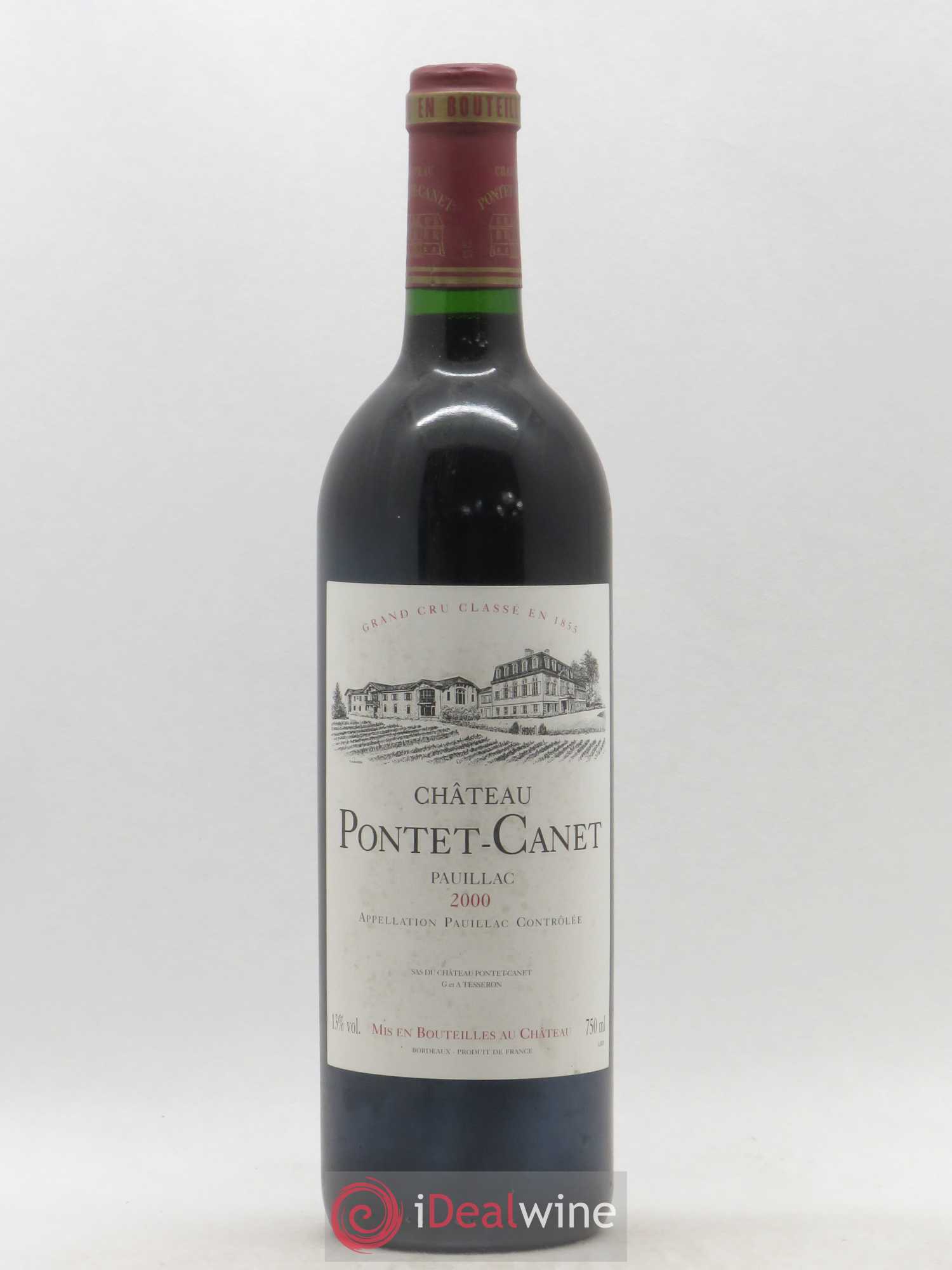 Château Pontet Canet 5ème Grand Cru Classé 2000 - Lot de 1 bouteille - 0