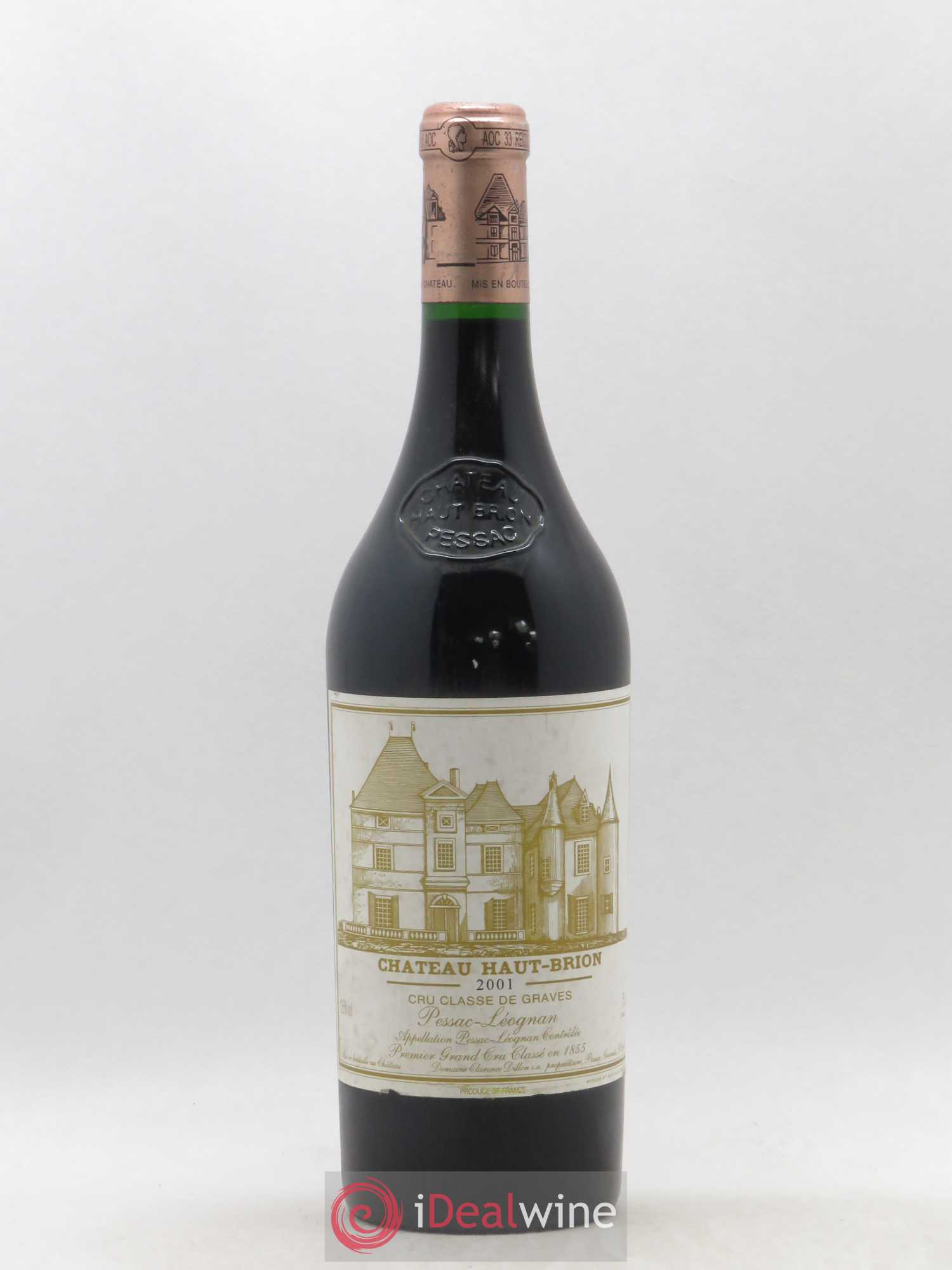 Château Haut Brion 1er Grand Cru Classé 2001 - Lot de 1 bouteille - 0