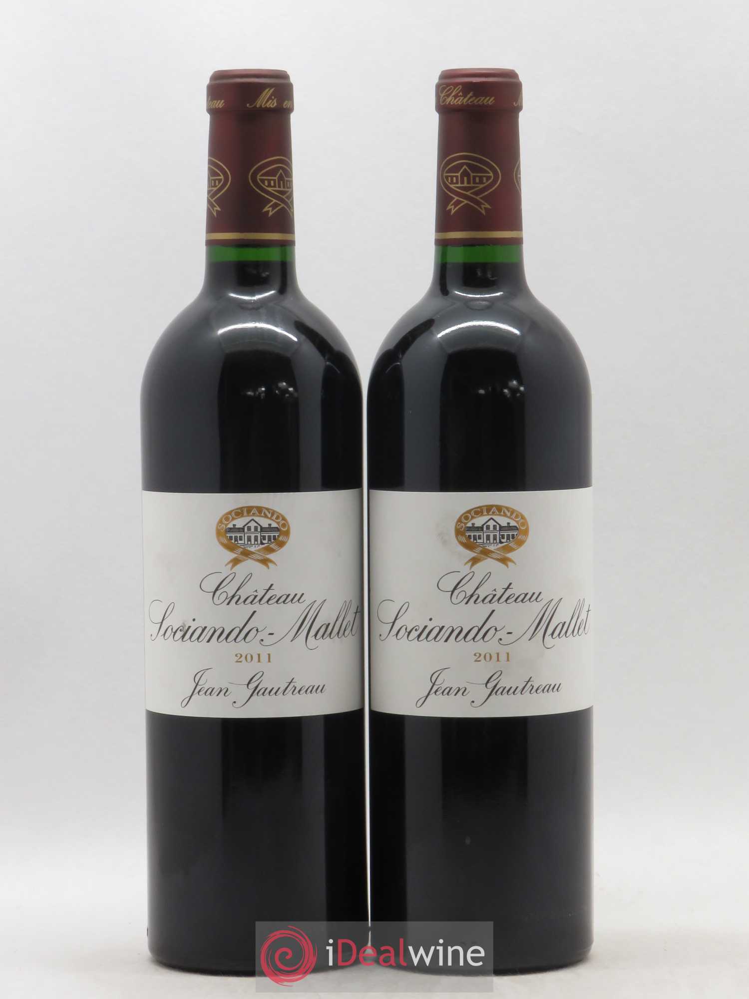 Château Sociando Mallet 2011 - Lot de 2 bouteilles - 0