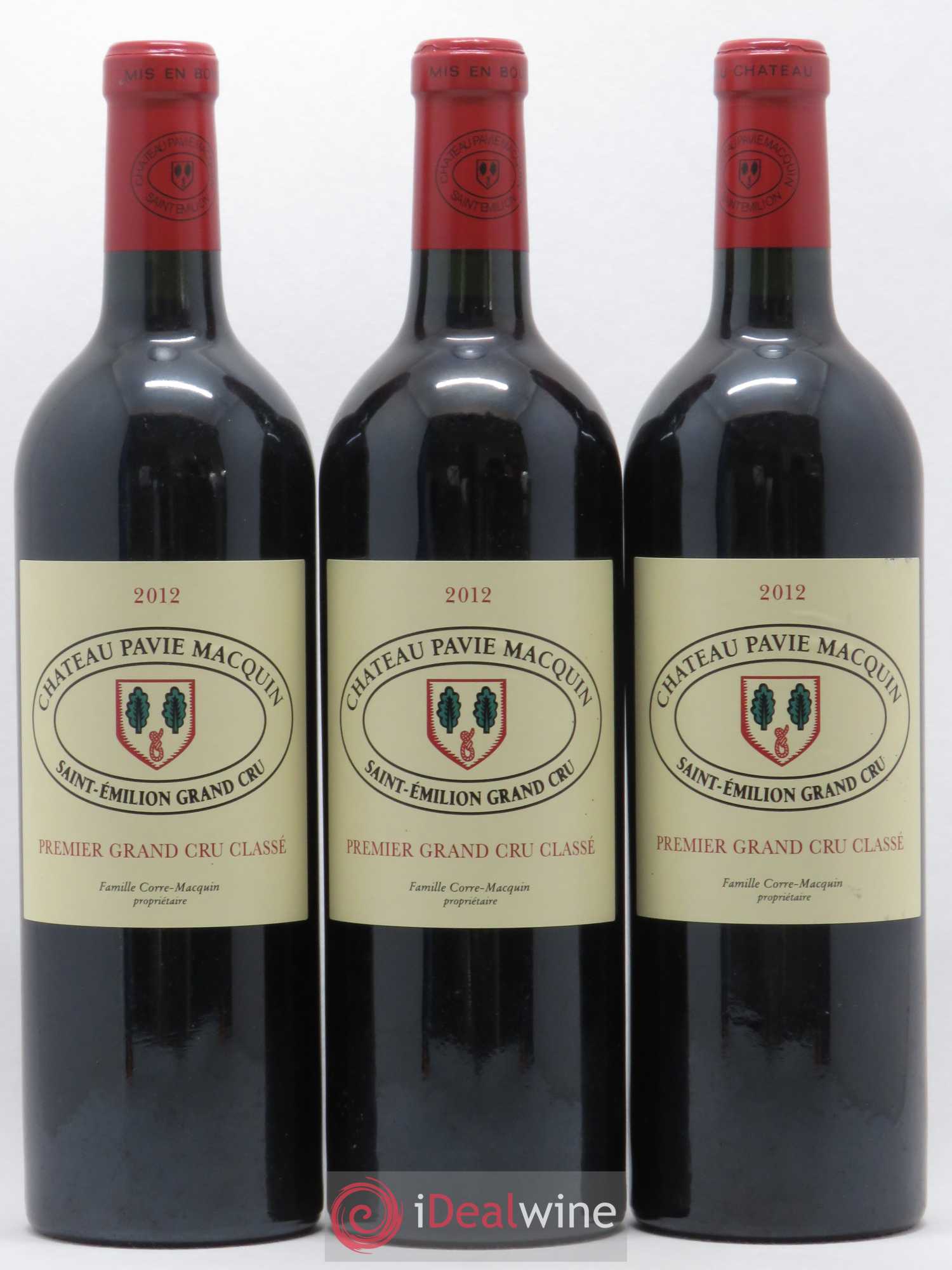 Château Pavie Macquin 1er Grand Cru Classé B 2012 - Lot de 3 bouteilles - 0