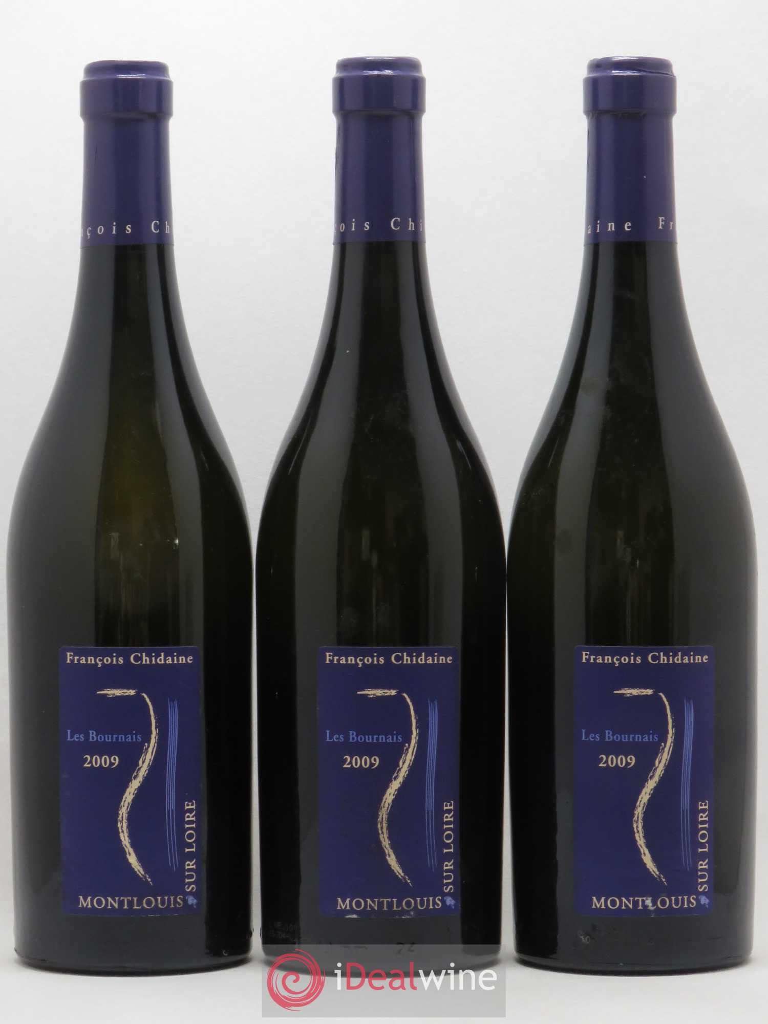 Montlouis-sur-Loire Les Bournais François Chidaine 2009 - Lot de 3 bouteilles - 0