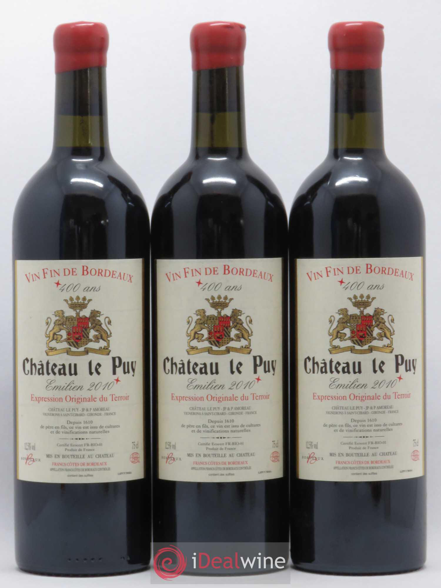 Le Puy - Cuvée Emilien 2010 - Lot de 3 bouteilles - 0