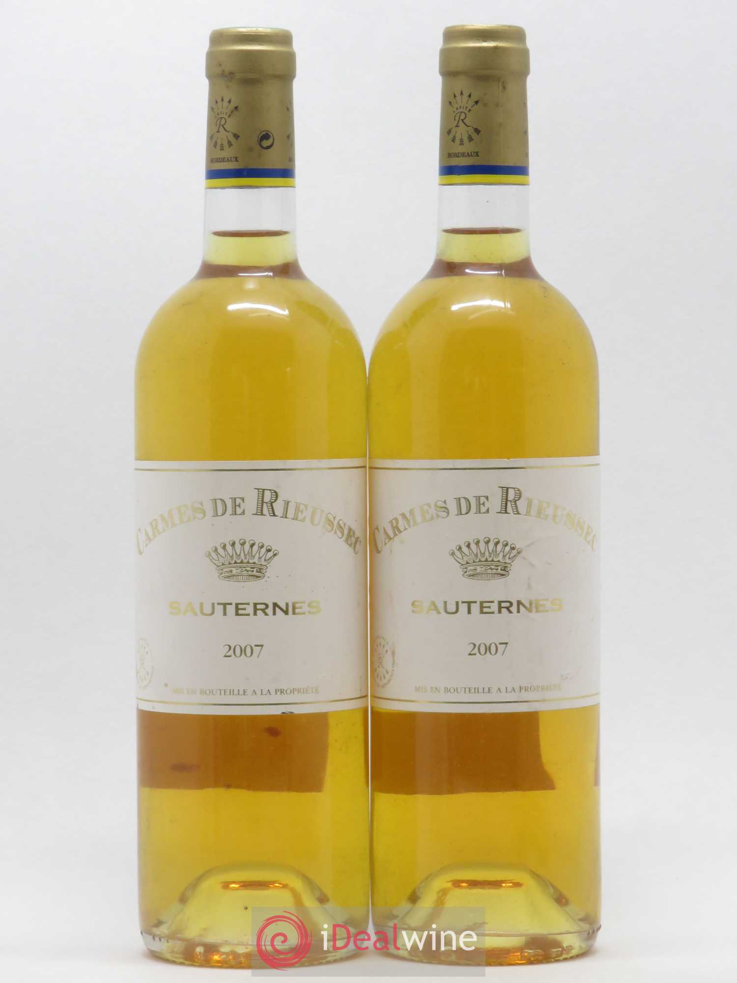 Carmes de Rieussec 2007 - Lotto di 2 bottiglie - 0