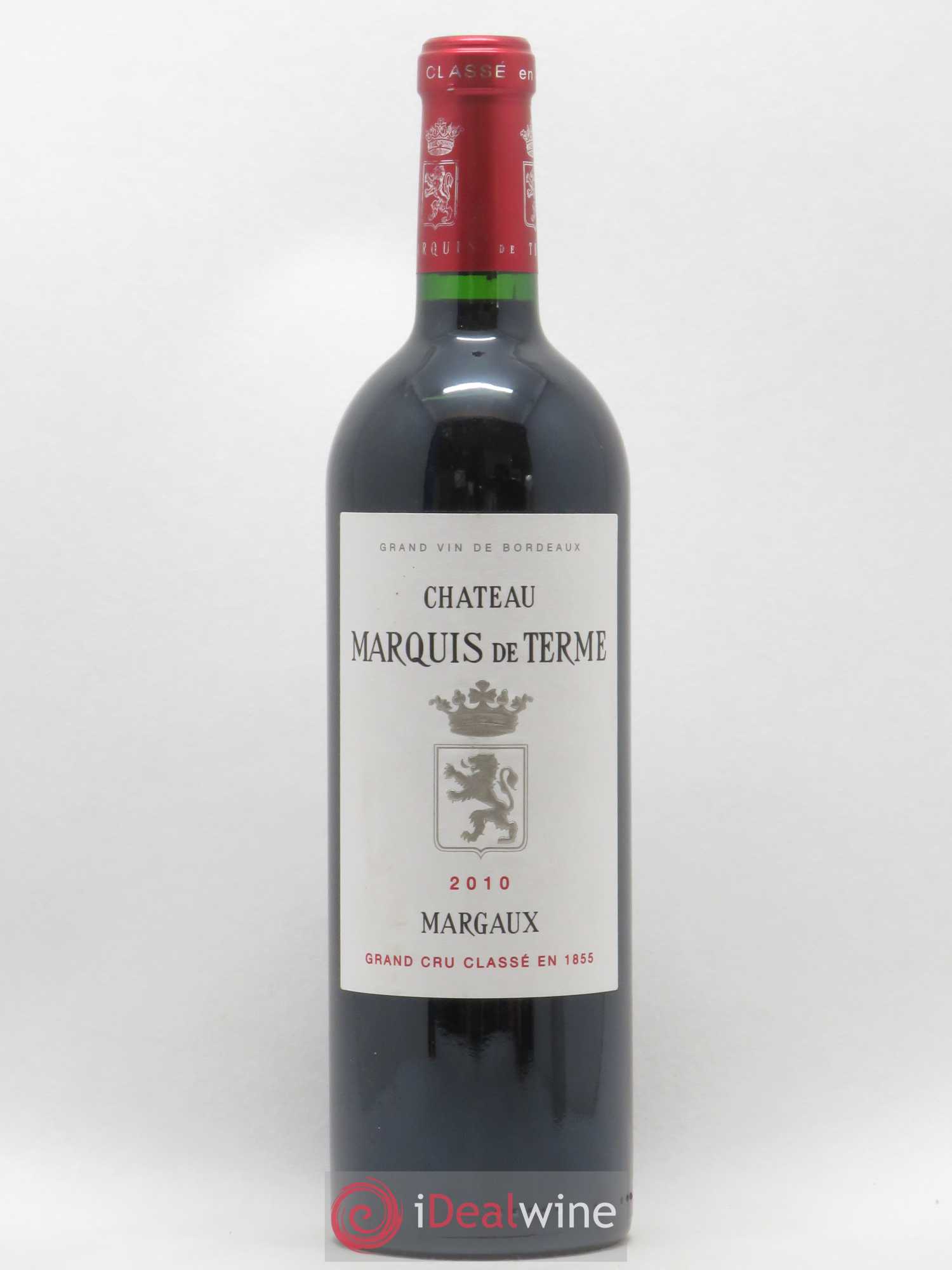 Château Marquis de Terme 4ème Grand Cru Classé 2010 - Lot de 1 bouteille - 0