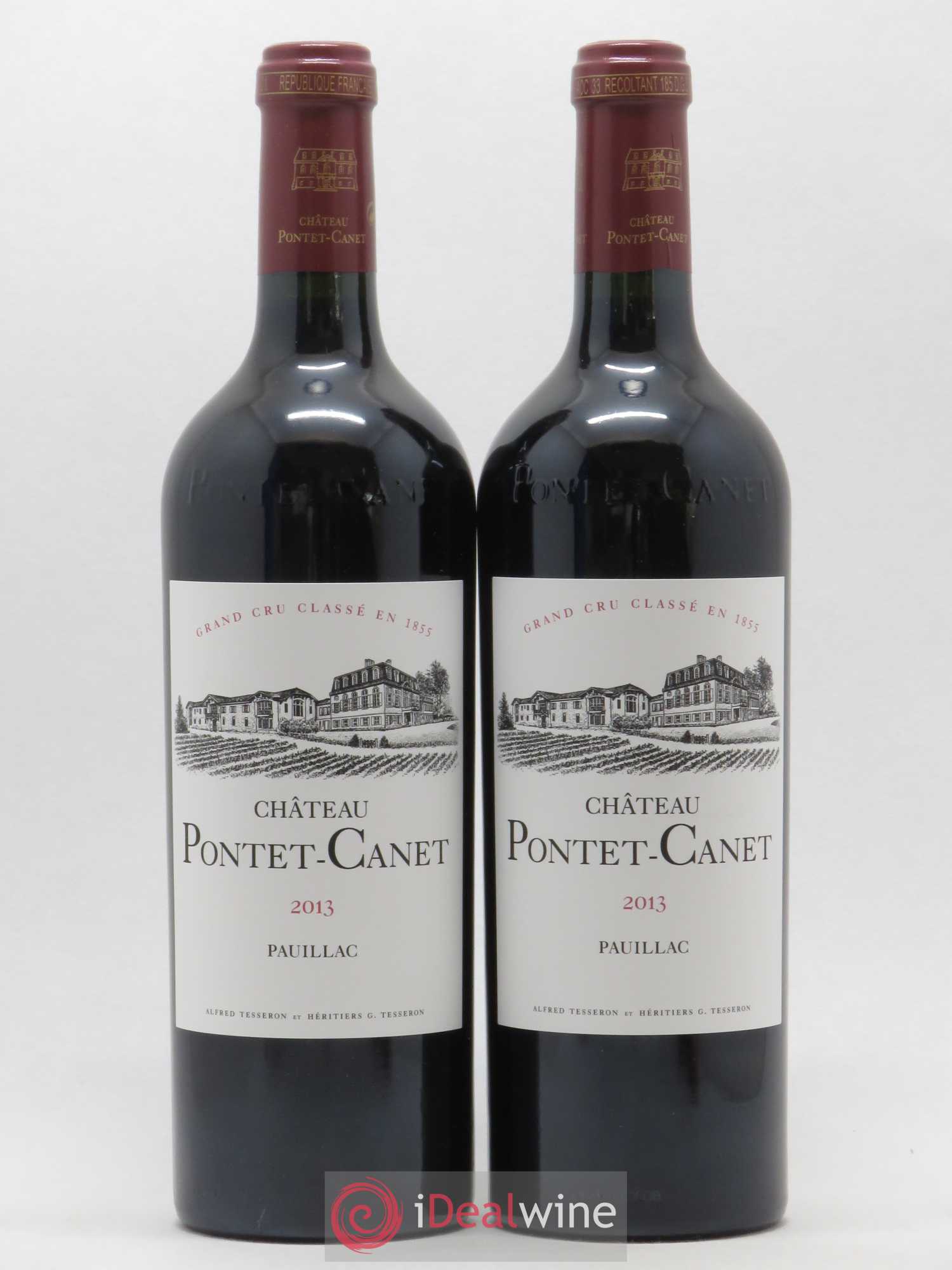 Château Pontet Canet 5ème Grand Cru Classé 2013 - Lot de 2 bouteilles - 0