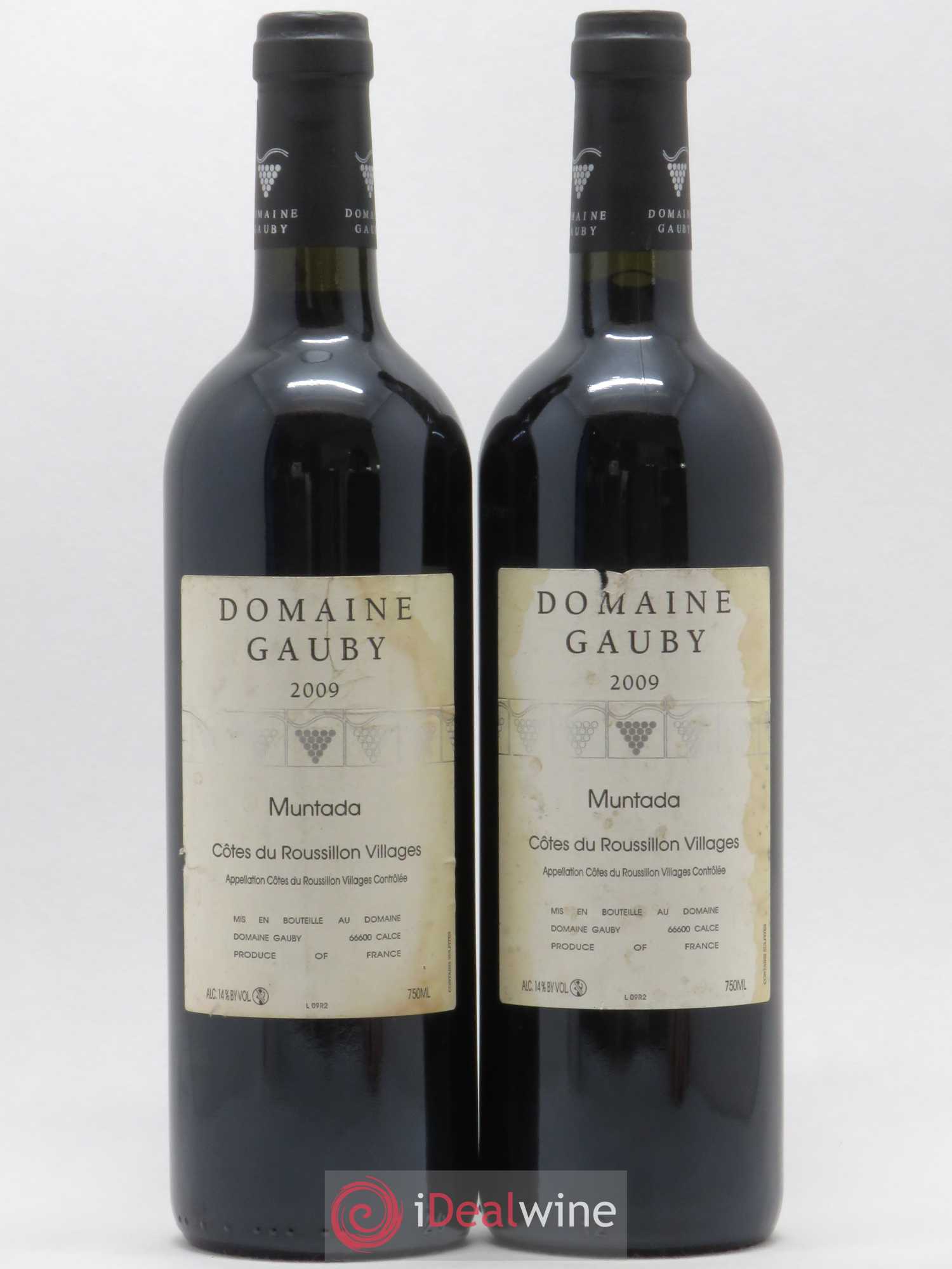 Côtes Catalanes (anciennement Côtes du Roussillon Villages) La Muntada Gauby (Domaine) 2009 - Lot de 2 bouteilles - 0