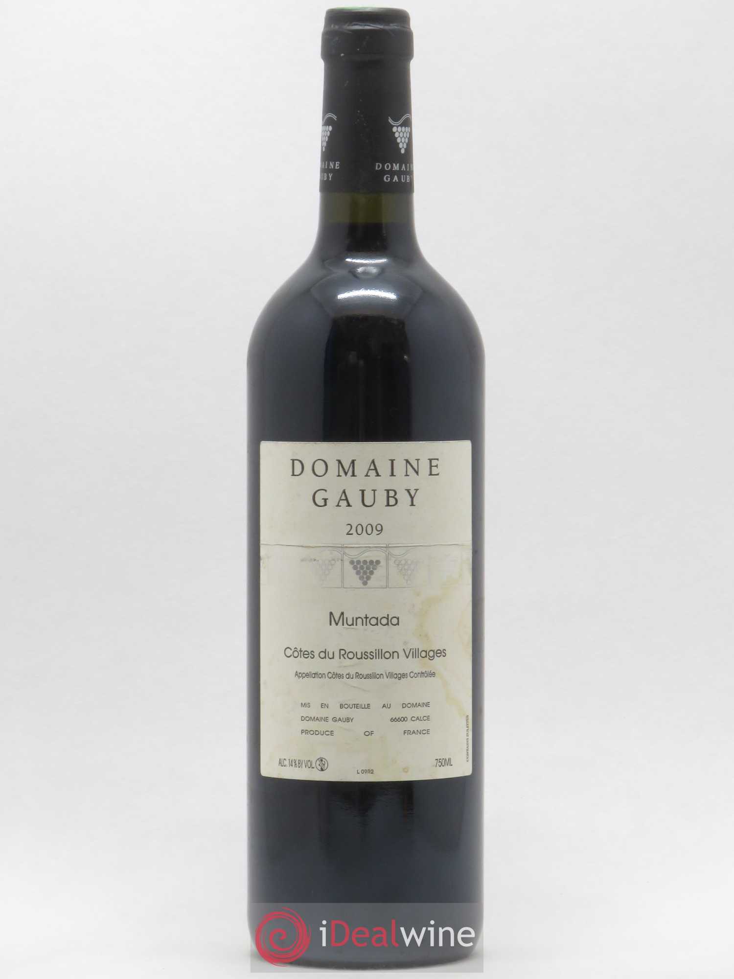 Côtes Catalanes (anciennement Côtes du Roussillon Villages) La Muntada Gauby (Domaine) 2009 - Lot de 1 bouteille - 0