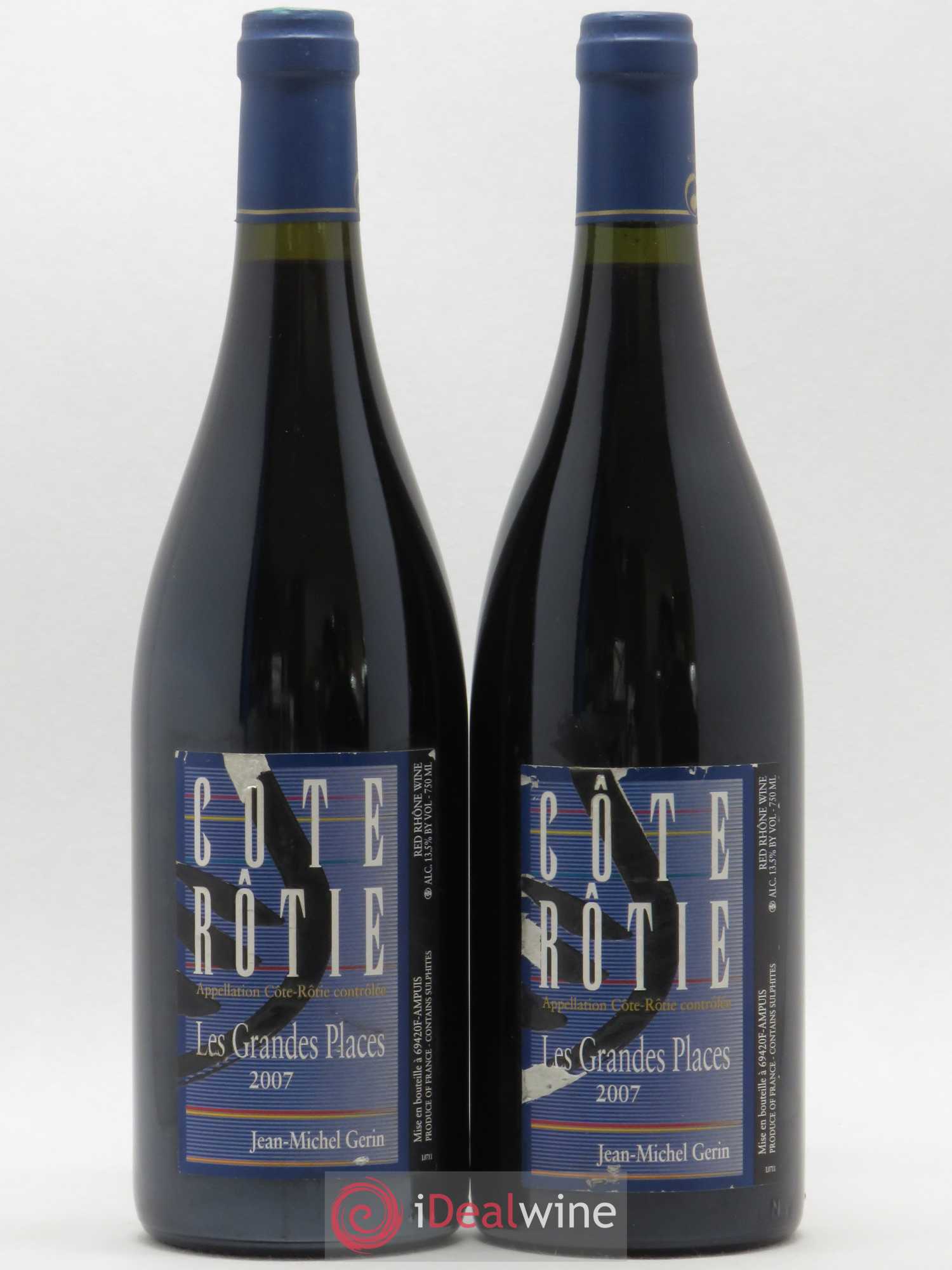 Côte-Rôtie Les Grandes Places Jean-Michel Gerin 2007 - Lot de 2 bouteilles - 0