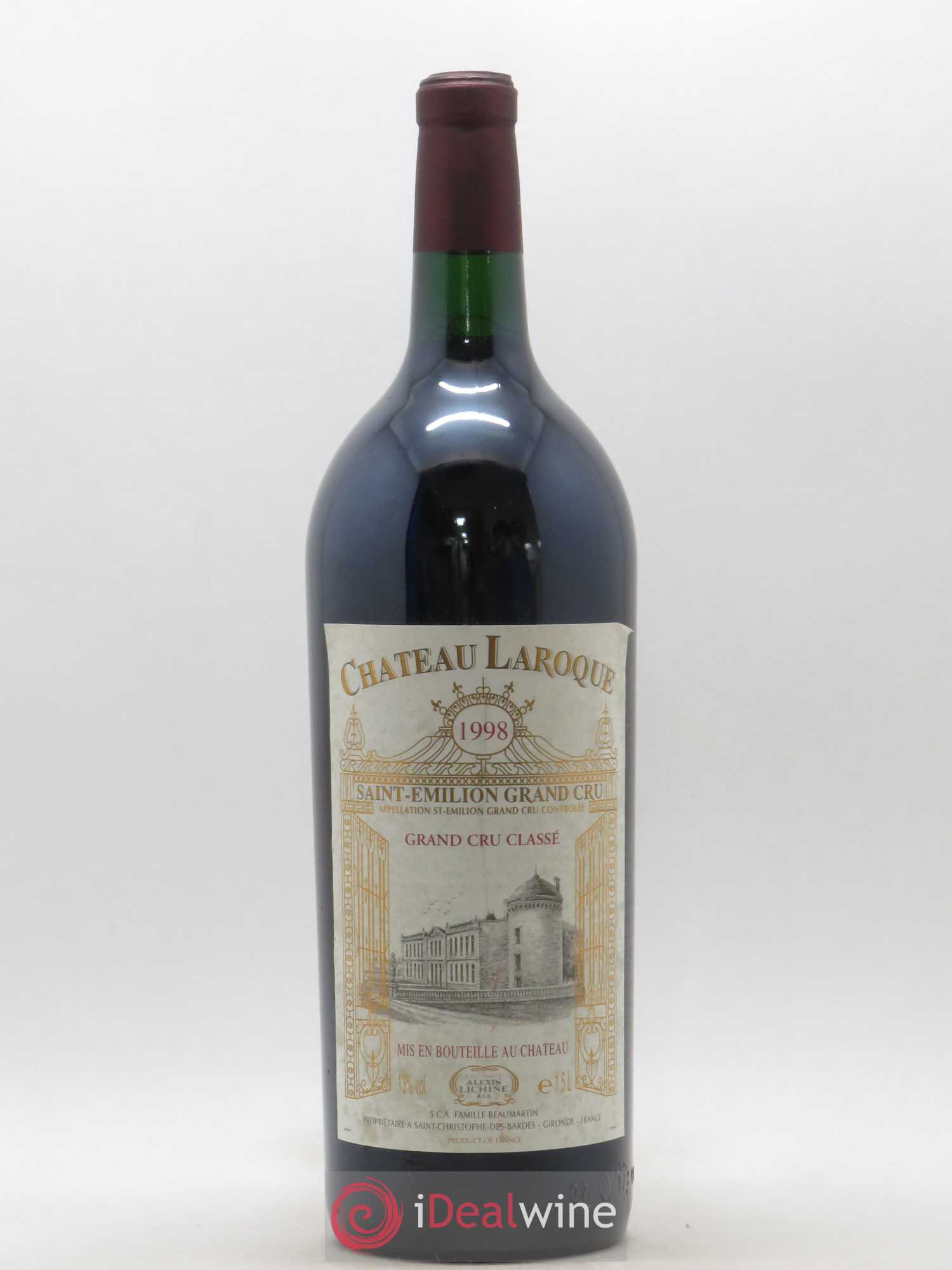 Château Laroque Grand Cru Classé 1998 - Lot de 1 magnum - 0