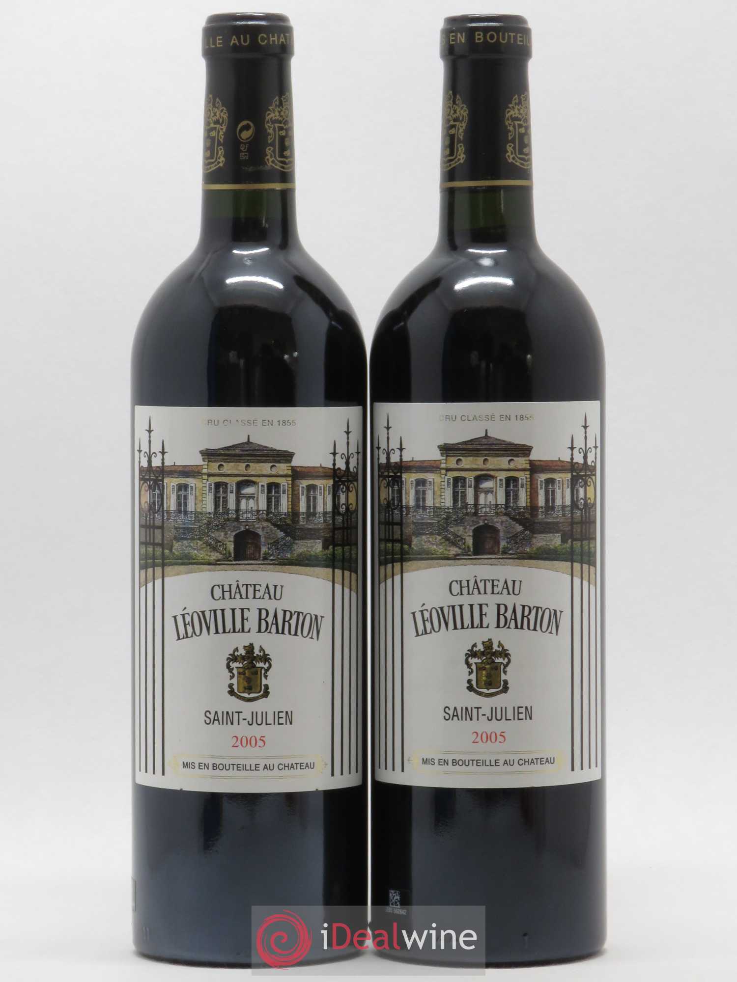 Château Léoville Barton 2ème Grand Cru Classé 2005 - Lot de 2 bouteilles - 0
