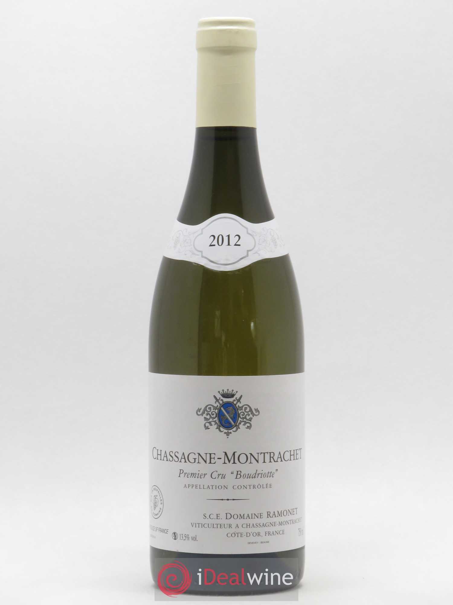 Chassagne-Montrachet 1er Cru Boudriotte Ramonet (Domaine) 2012 - Lot de 1 bouteille - 0