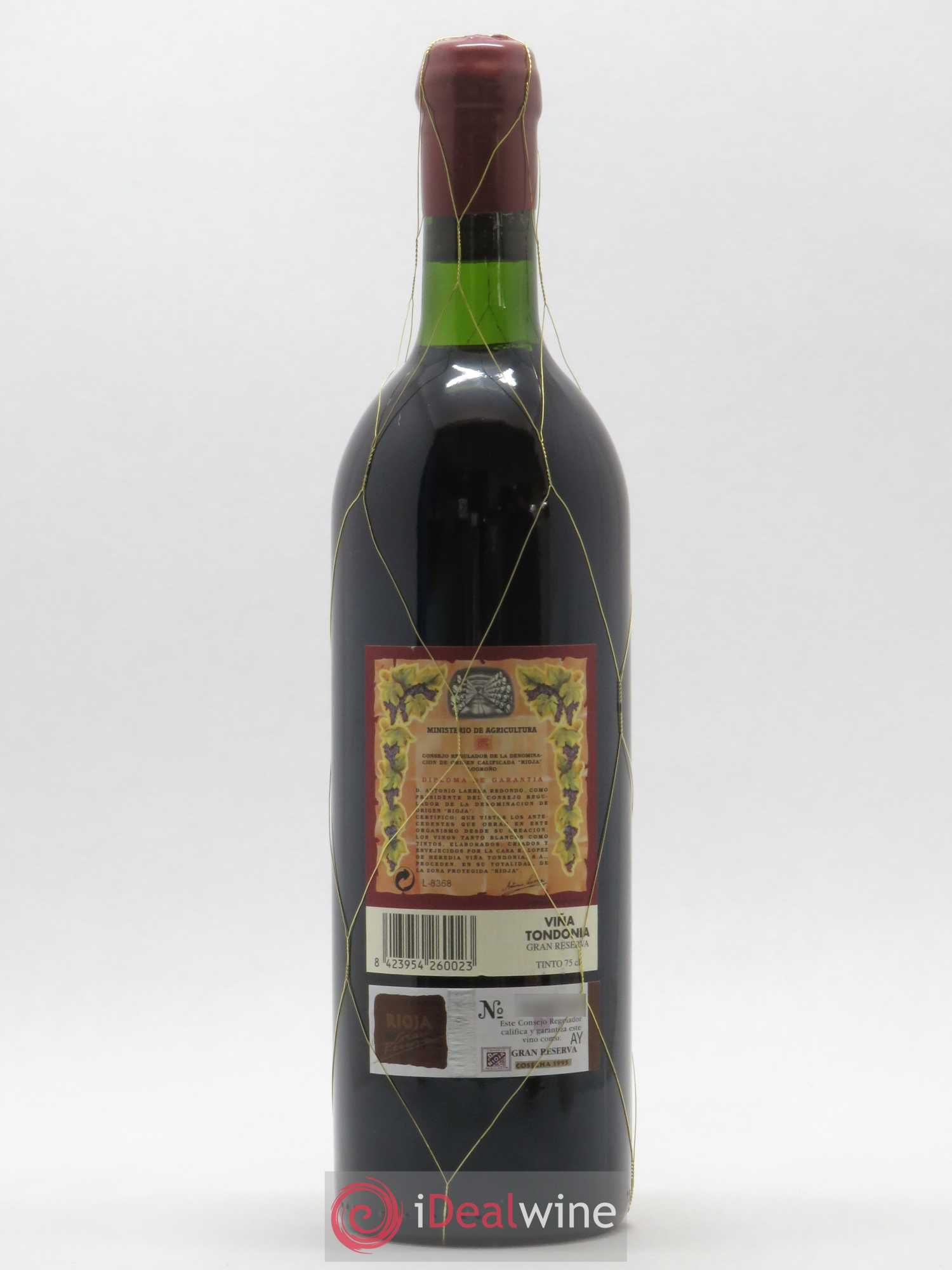 Rioja DOCA Vina Tondonia Gran Reserva Lopez de Heredia 1995 - Lotto di 1 bottiglia - 1