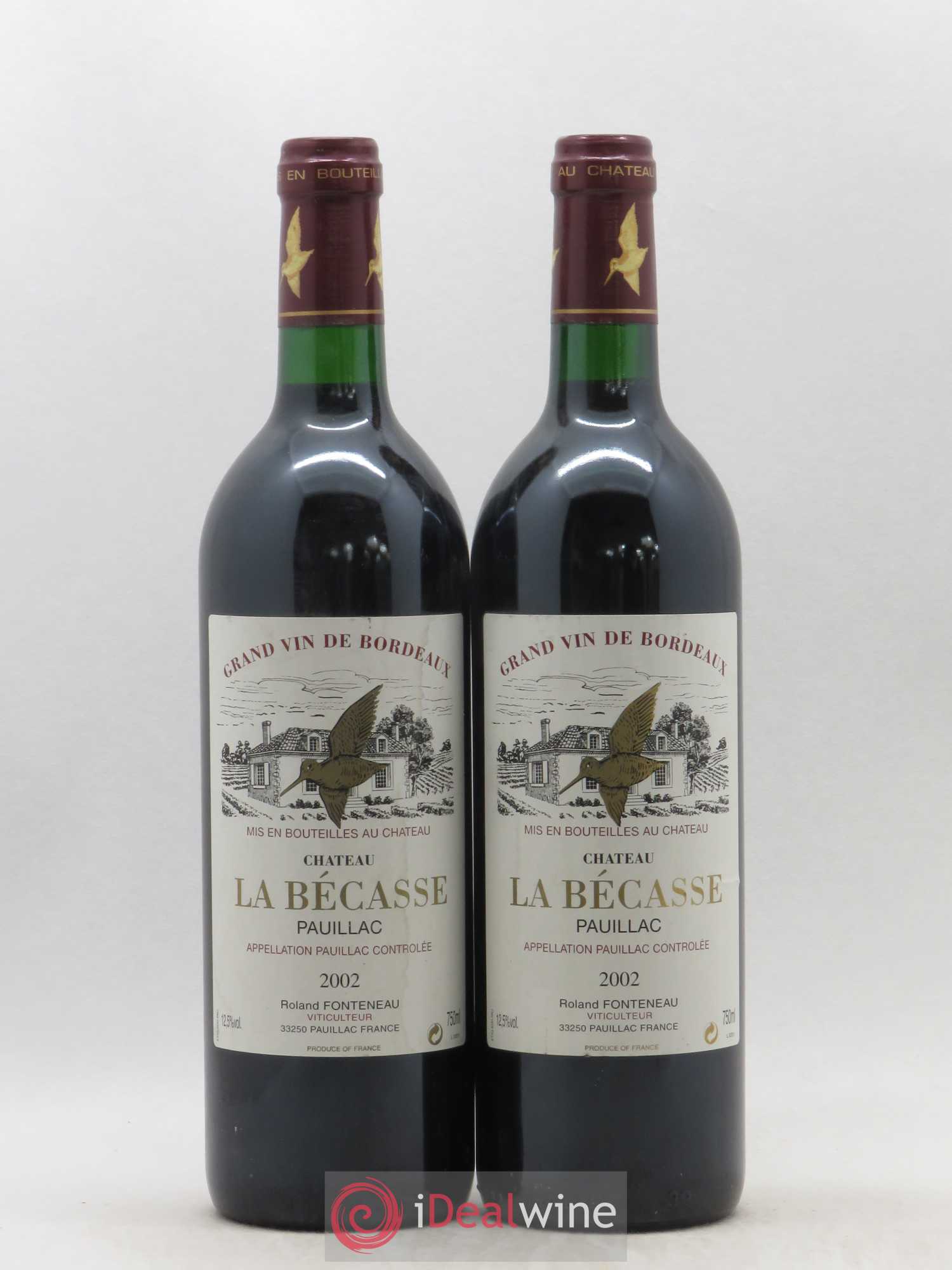 Château la Bécasse 2002 - Lot de 2 bouteilles - 0