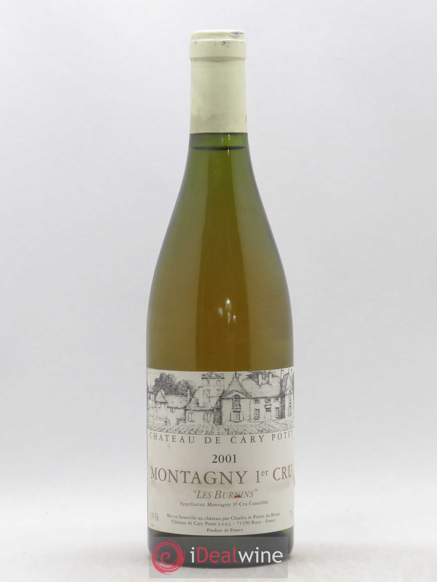 Montagny 1er Cru Les Burnins Château Carry Potet 2001 - Posten von 1 Flasche - 0
