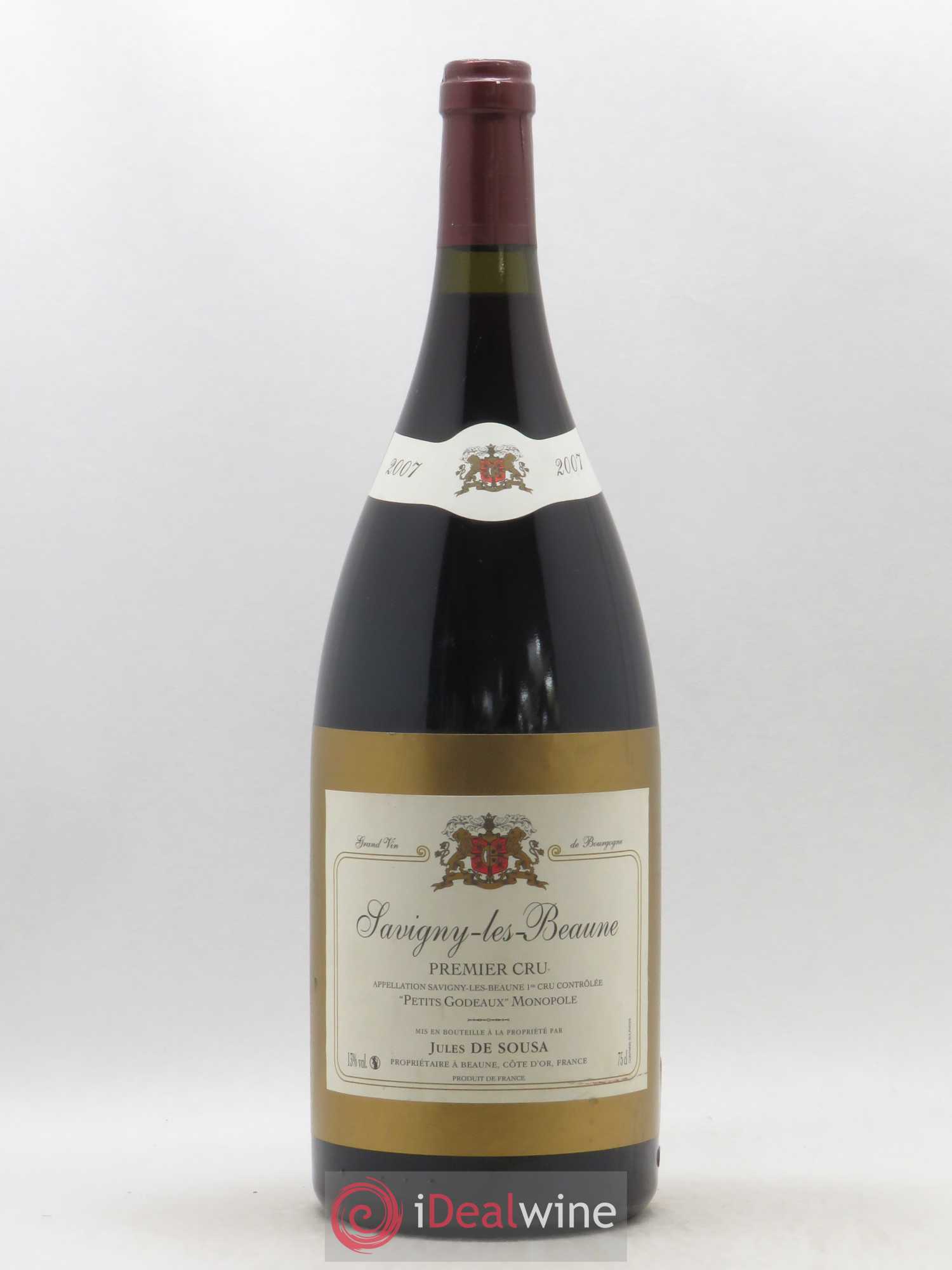 Savigny-lès-Beaune 1er Cru De Sousa Petits Godeaux 2007 - Posten von 1 Magnum - 0