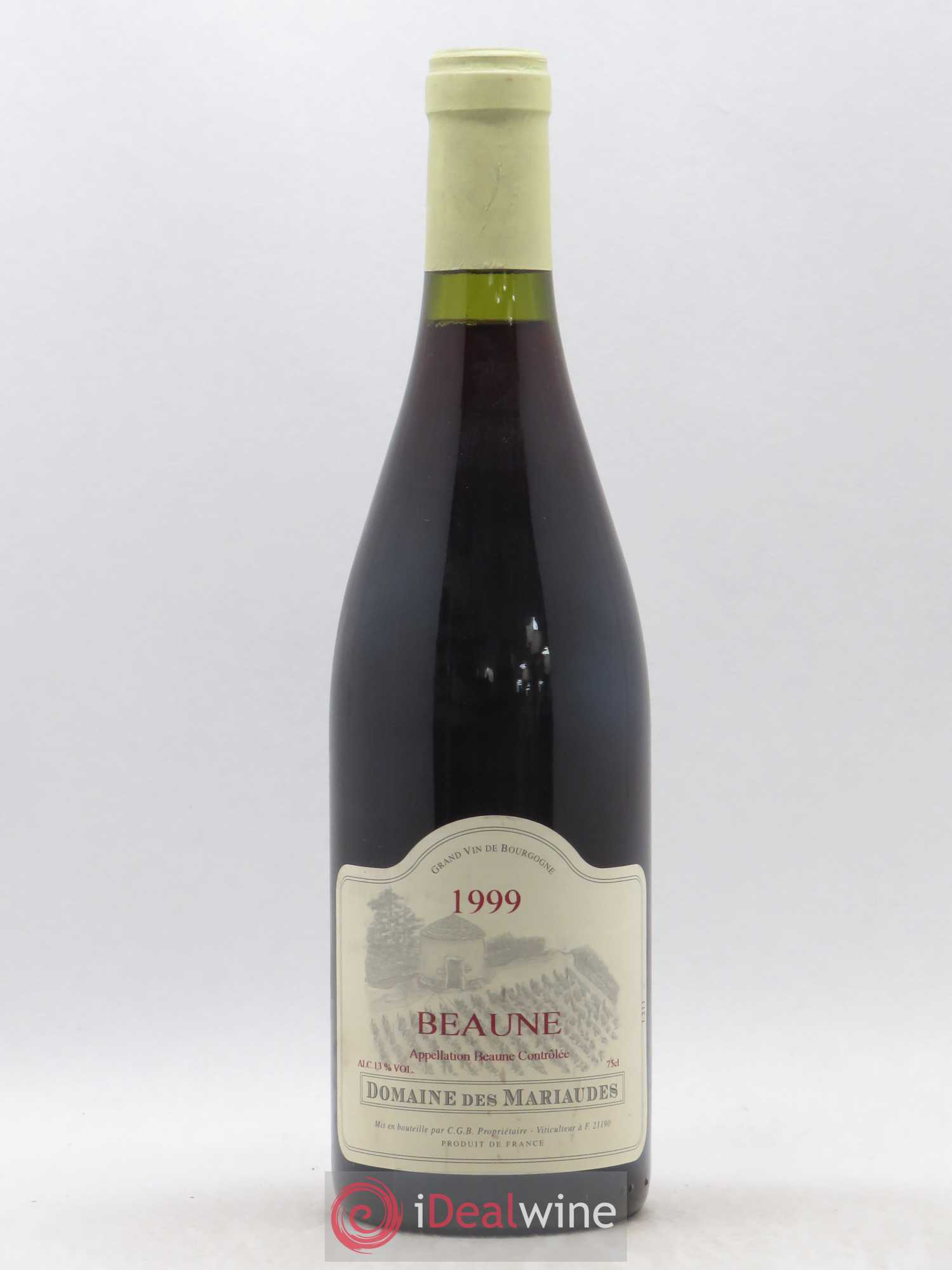 Beaune Domaine Les Mariaudes 1999 - Posten von 1 Flasche - 0