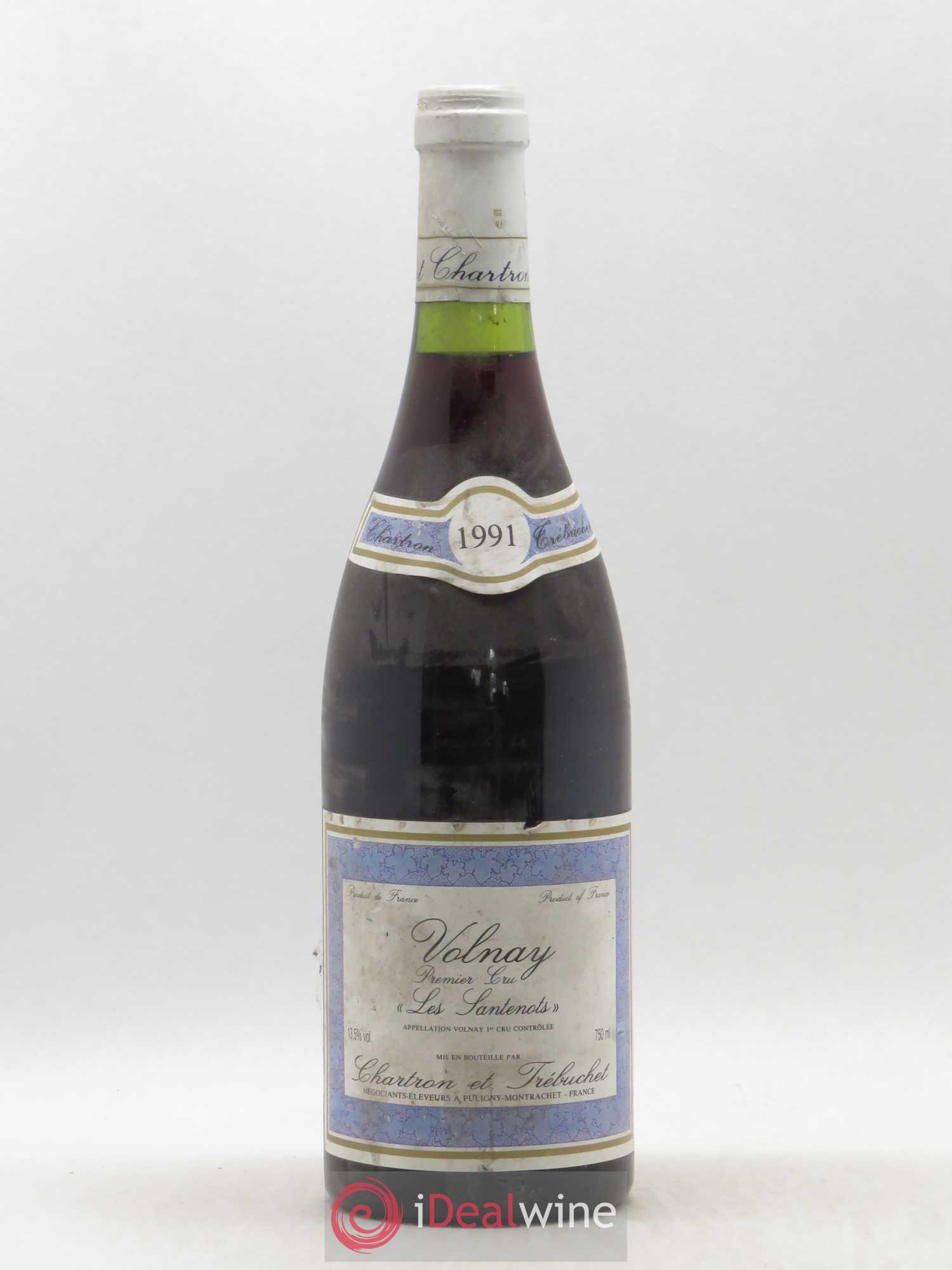 Volnay 1er Cru Les Santenots Chartron Trebuchet 1991 - Posten von 1 Flasche - 0