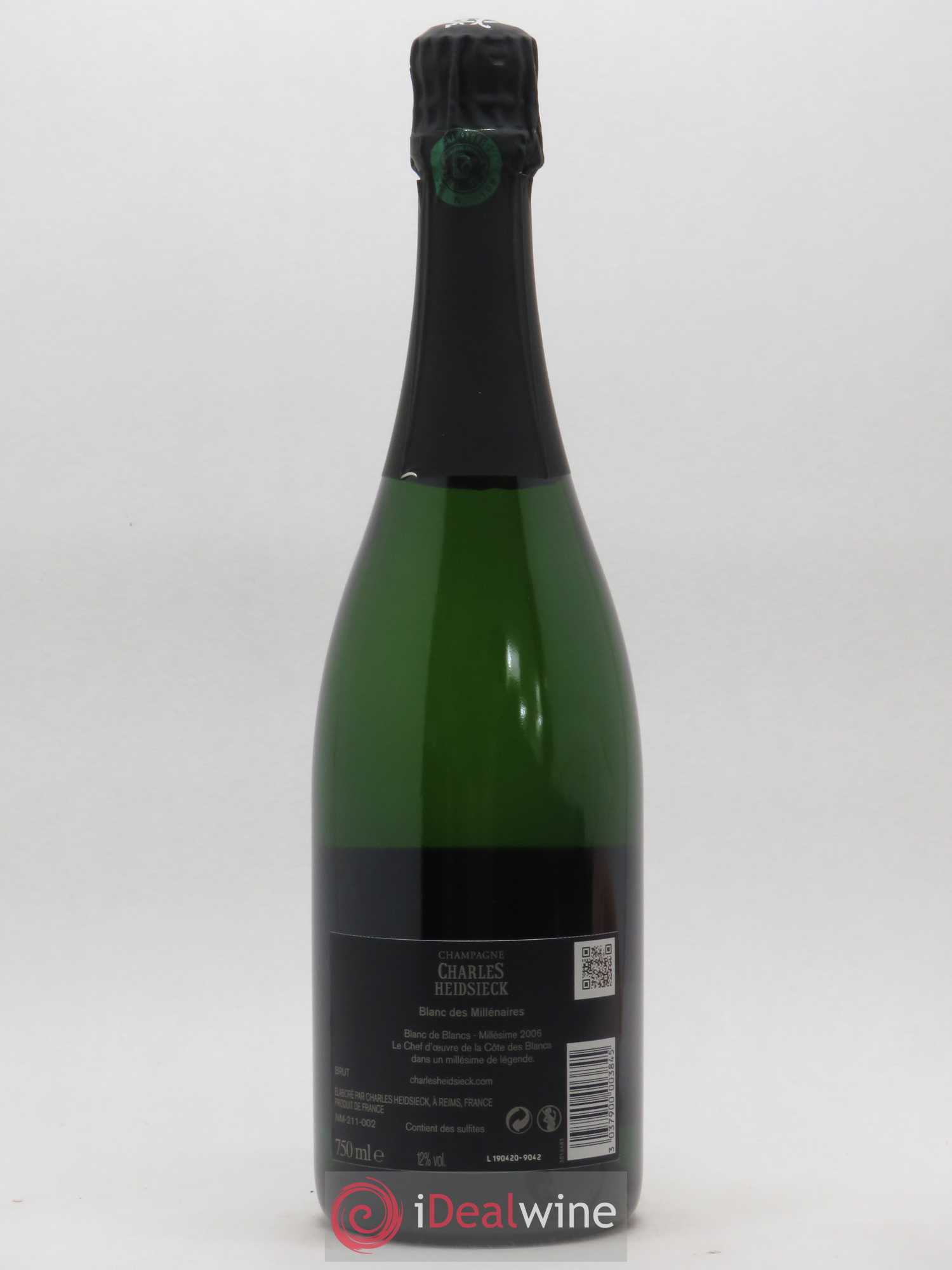 Blanc de Blancs Blanc des Millénaires Brut Charles Heidsieck 2006 - Lot de 1 bouteille - 1