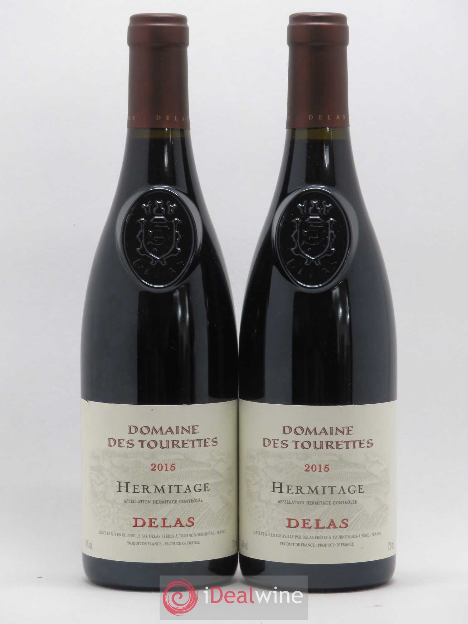 Hermitage Domaine des Tourettes Delas Frères 2015 - Lot de 2 bouteilles - 0