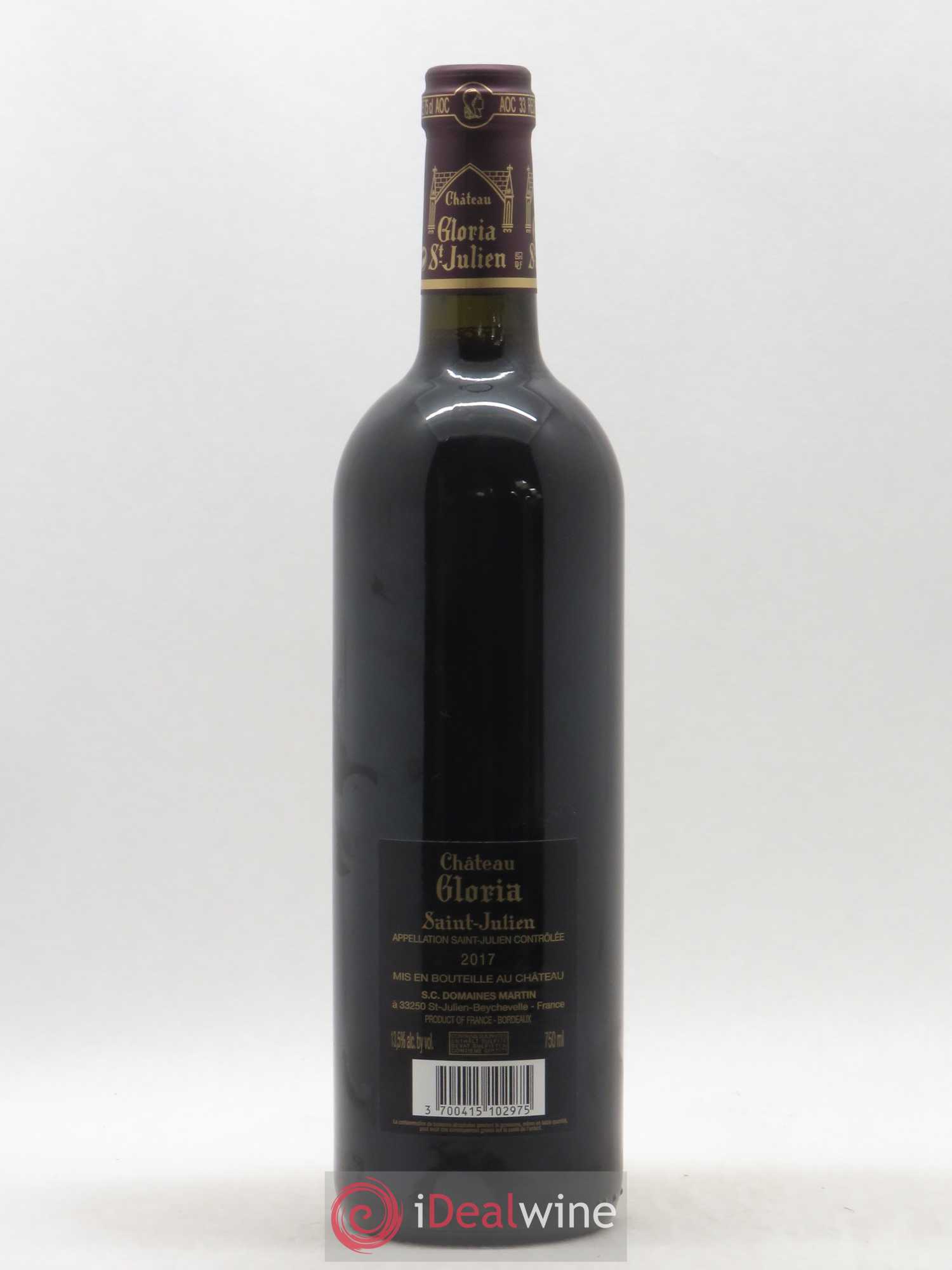 Château Gloria 2017 - Lot de 1 bouteille - 1