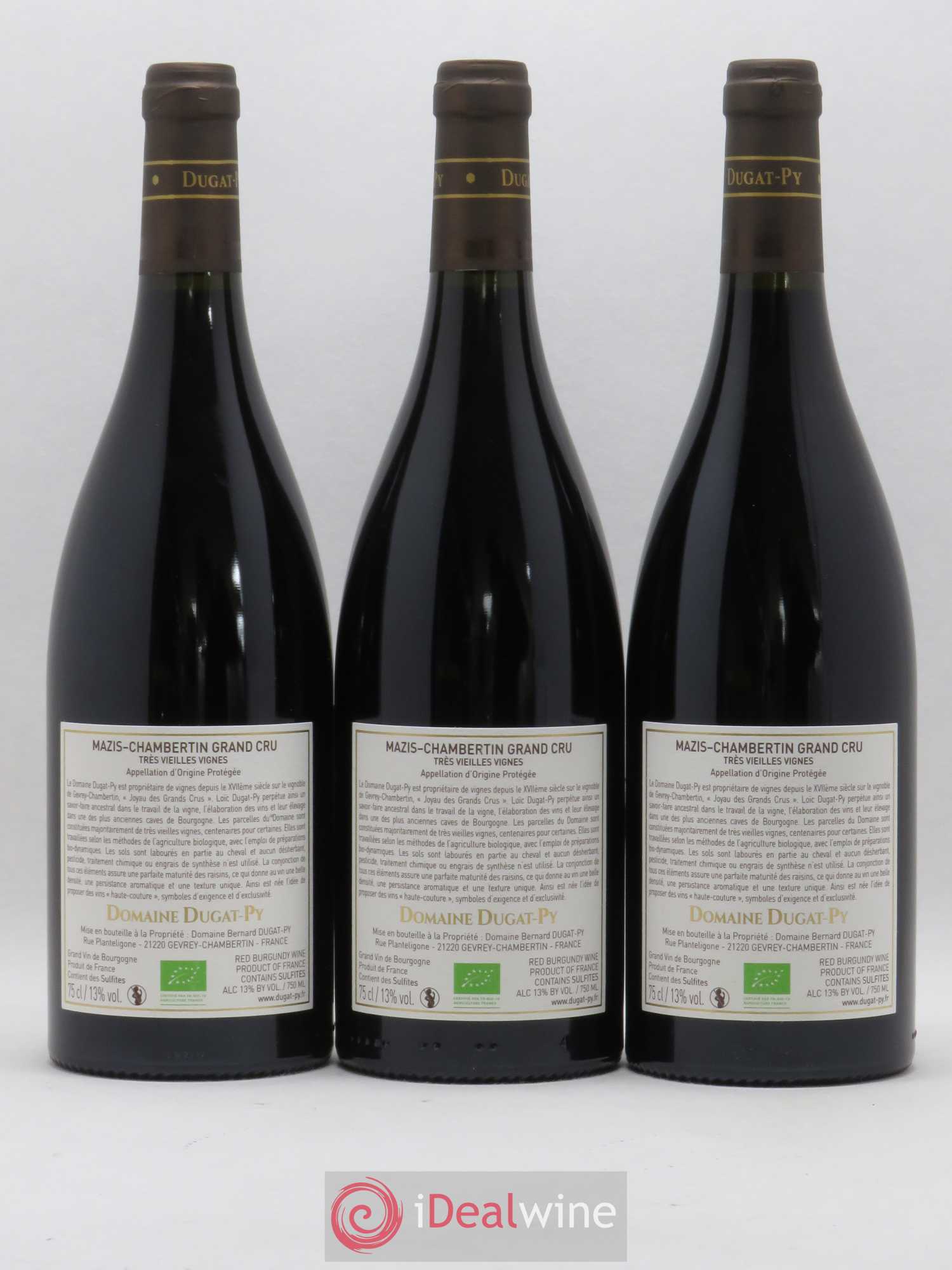Mazis-Chambertin Grand Cru Très Vieilles Vignes Dugat-Py 2017 - Lot de 3 bouteilles - 1