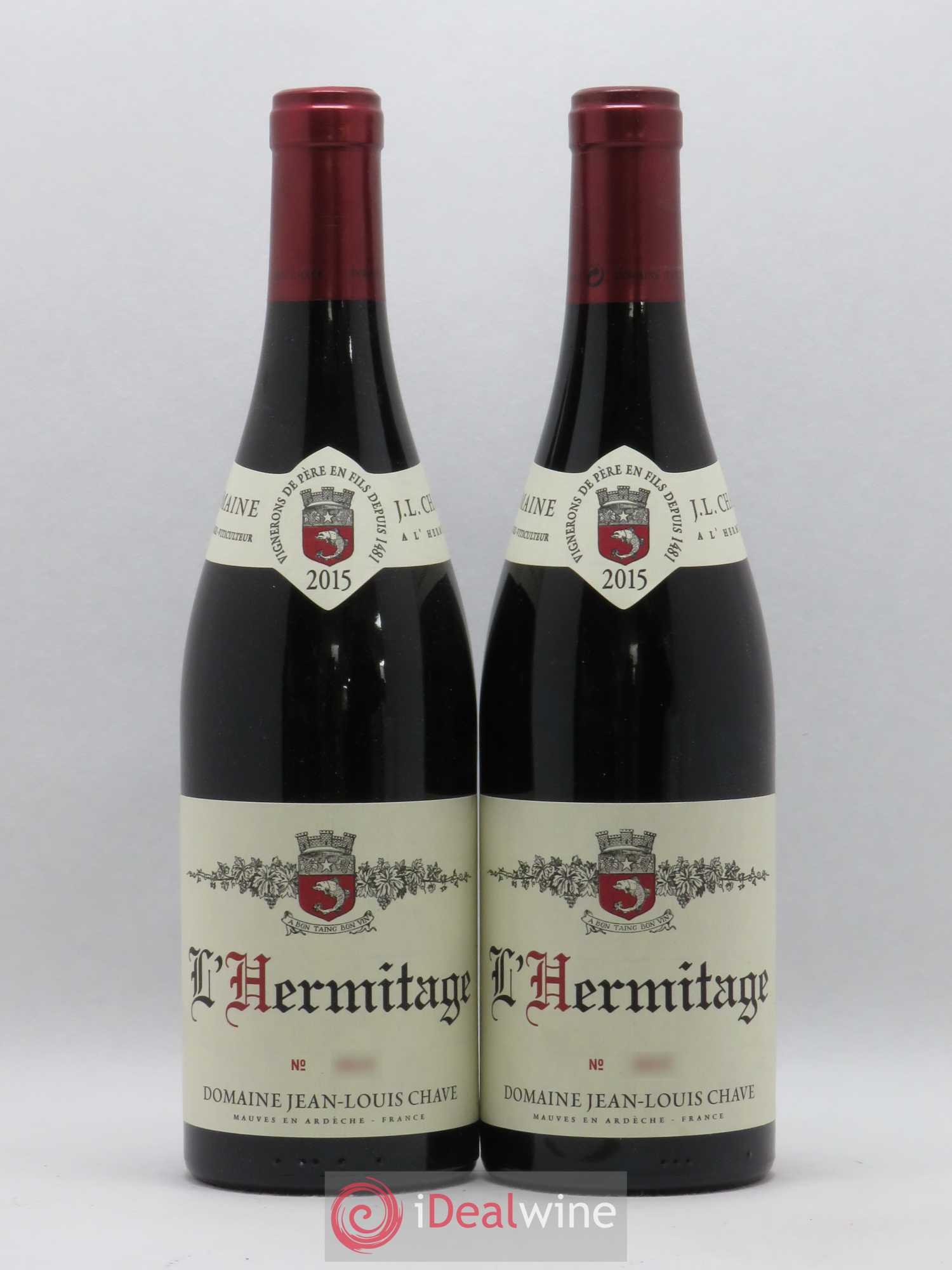 Hermitage Jean-Louis Chave 2015 - Lot de 2 bouteilles - 0