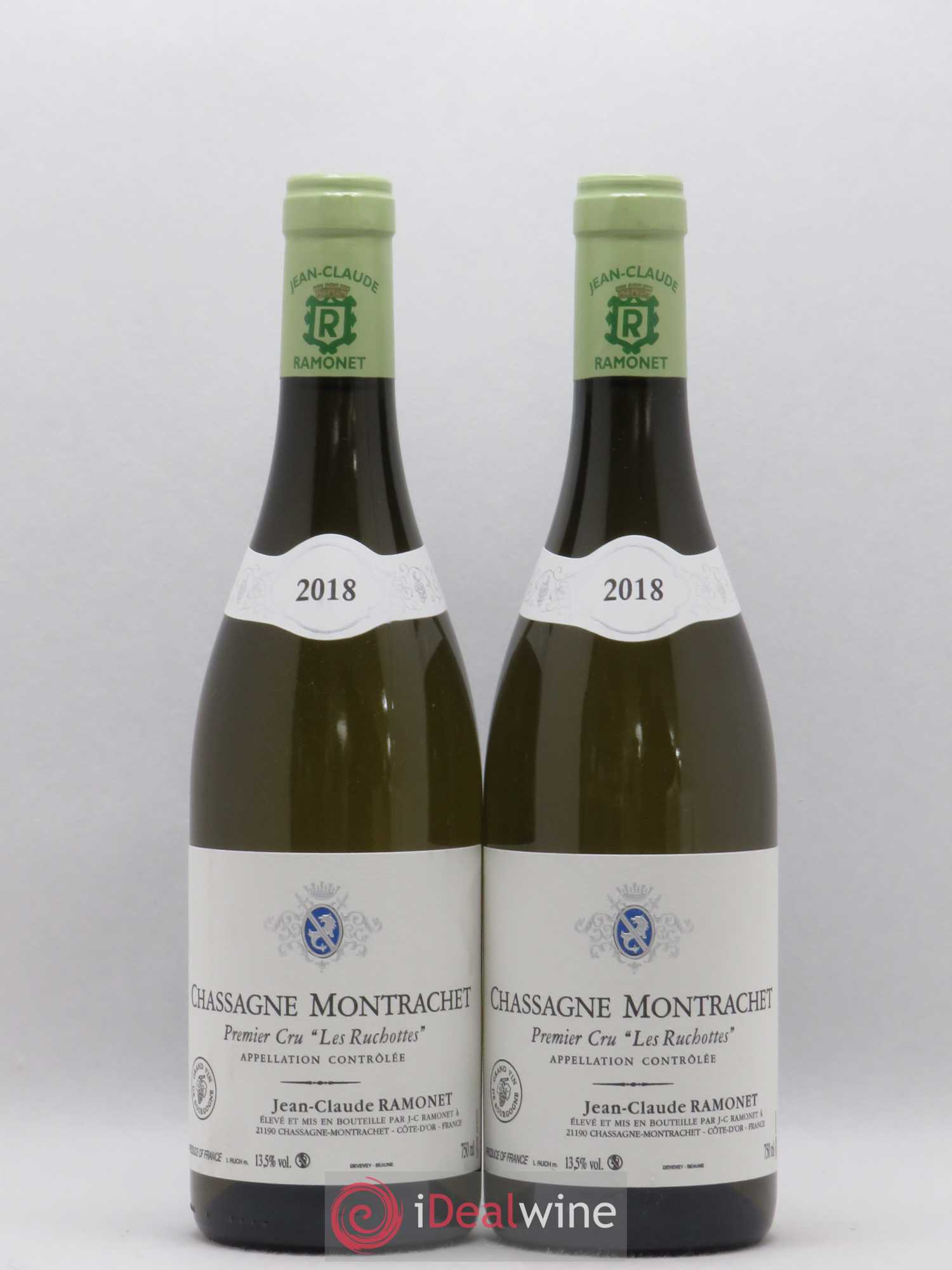 Chassagne-Montrachet 1er Cru Les Ruchottes Ramonet (Domaine) 2018 - Lot de 2 bouteilles - 0