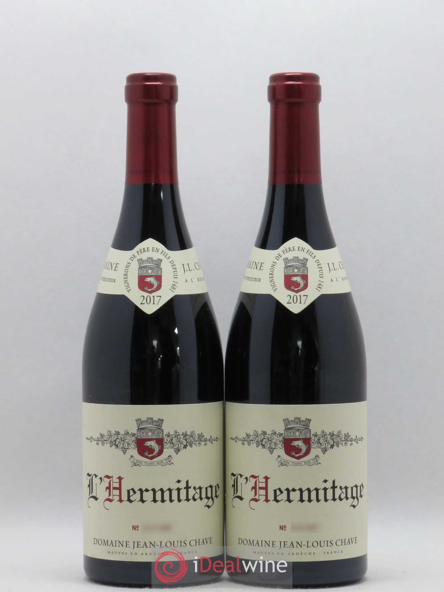 Hermitage Jean-Louis Chave 2017 - Lot de 2 bouteilles - 0