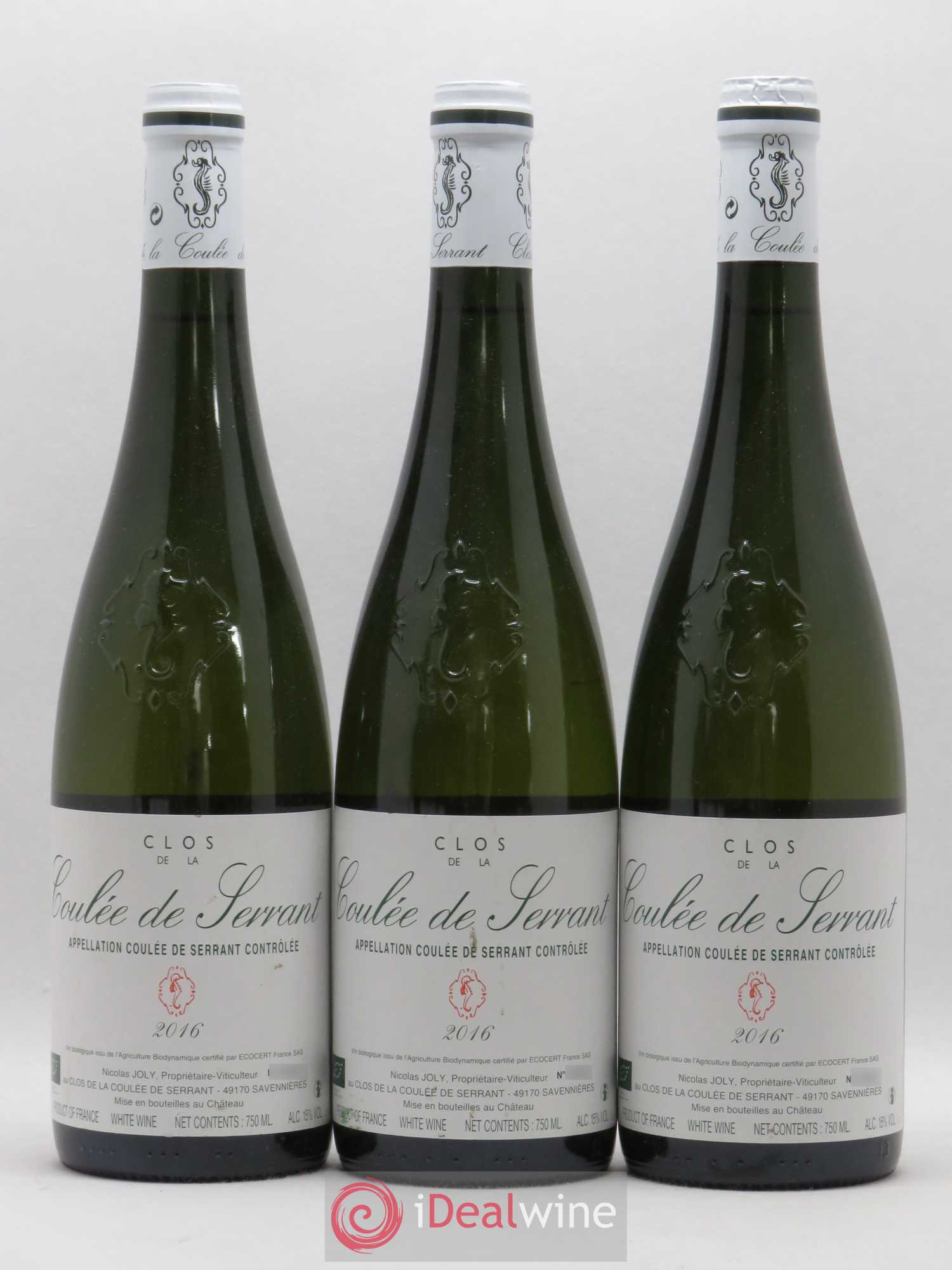 Savennières Clos de la Coulée de Serrant Vignobles de la Coulée de Serrant - Nicolas Joly 2016 - Lot de 6 bouteilles - 2