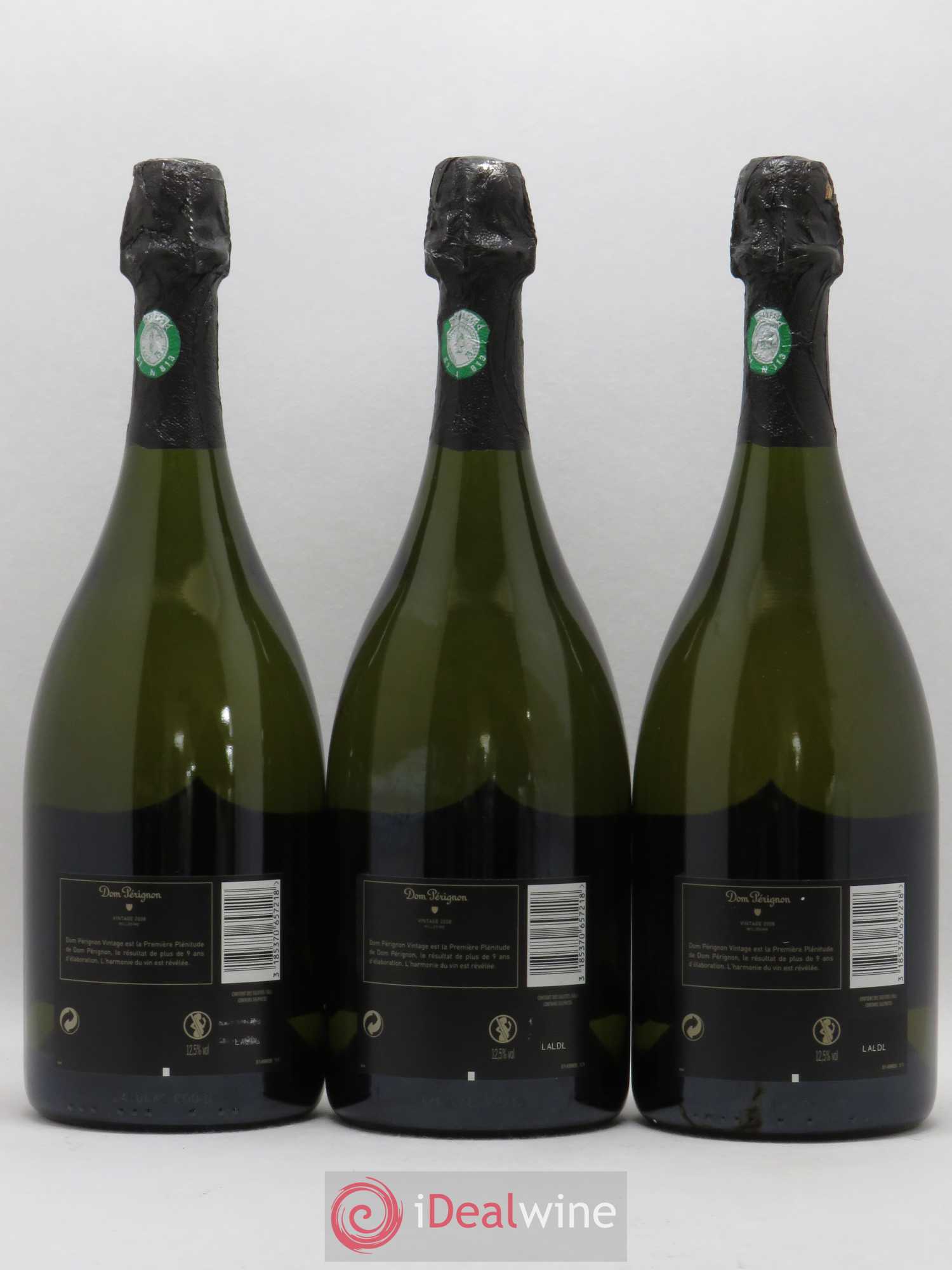 Brut Dom Pérignon 2008 - Lot de 3 bouteilles - 1