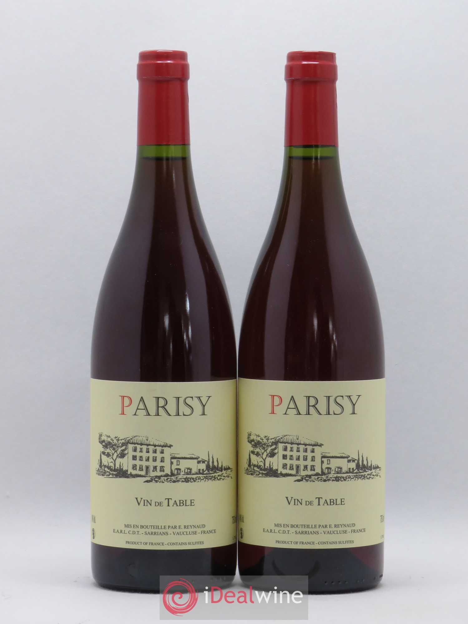 Vin de Table Parisy Emmanuel Reynaud - Lot de 2 bouteilles - 0