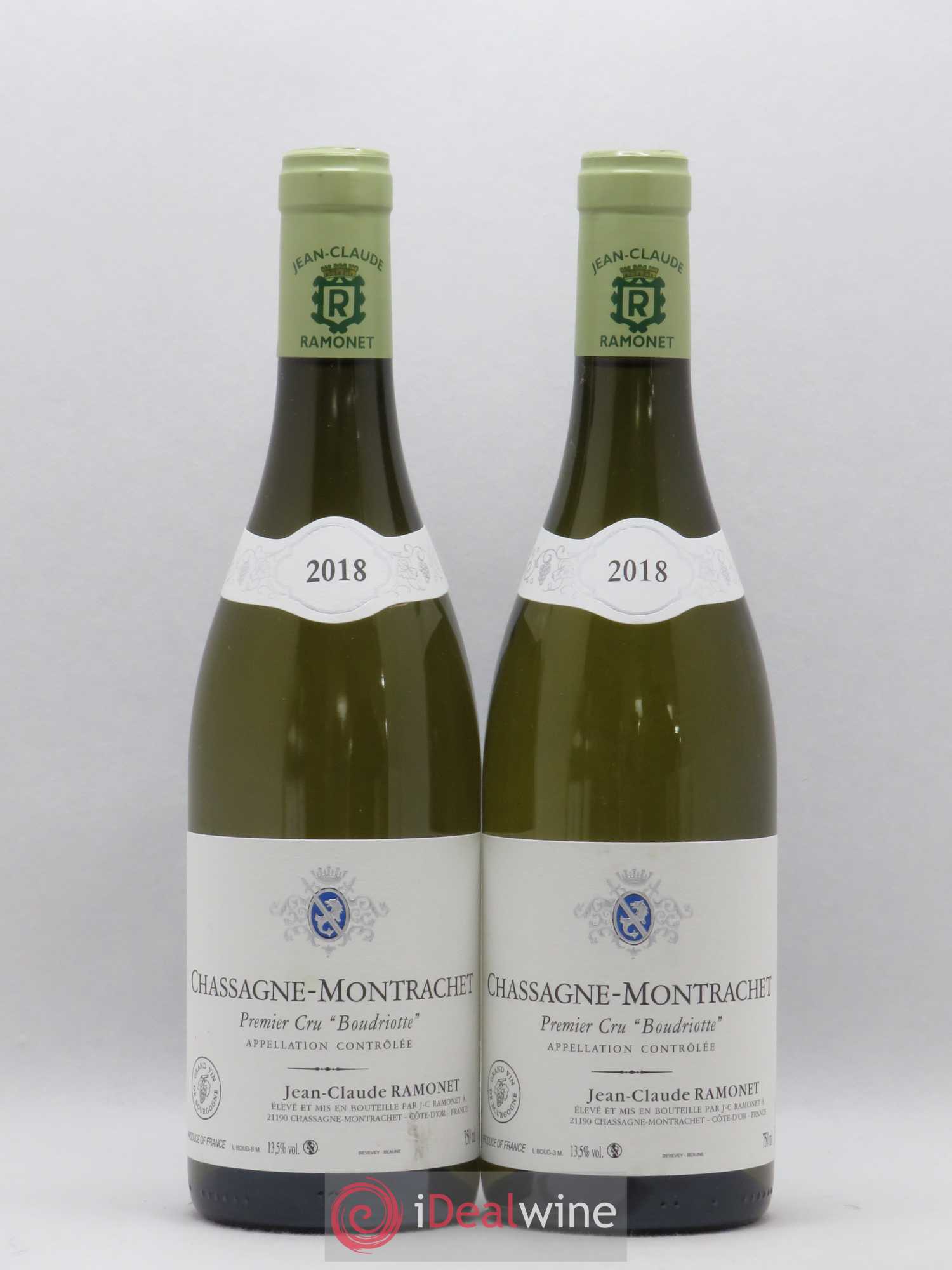 Chassagne-Montrachet 1er Cru Boudriotte Ramonet (Domaine) 2018 - Lot de 2 bouteilles - 0