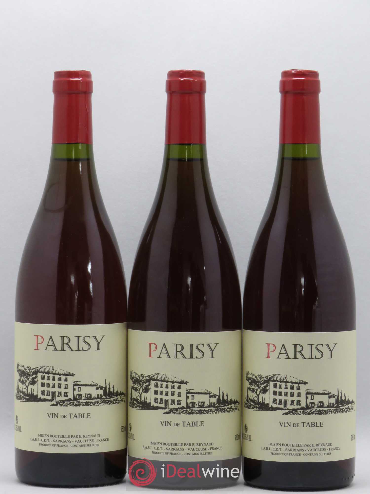 Vin de Table Parisy Emmanuel Reynaud - Lot de 3 bouteilles - 0