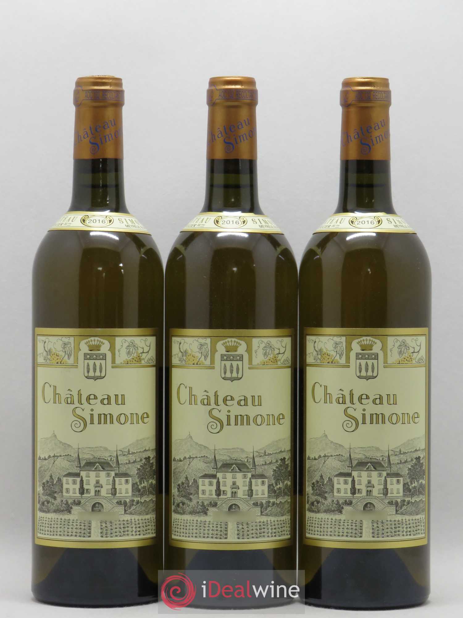 Palette Château Simone Famille Rougier 2016 - Posten von 3 Flaschen - 0