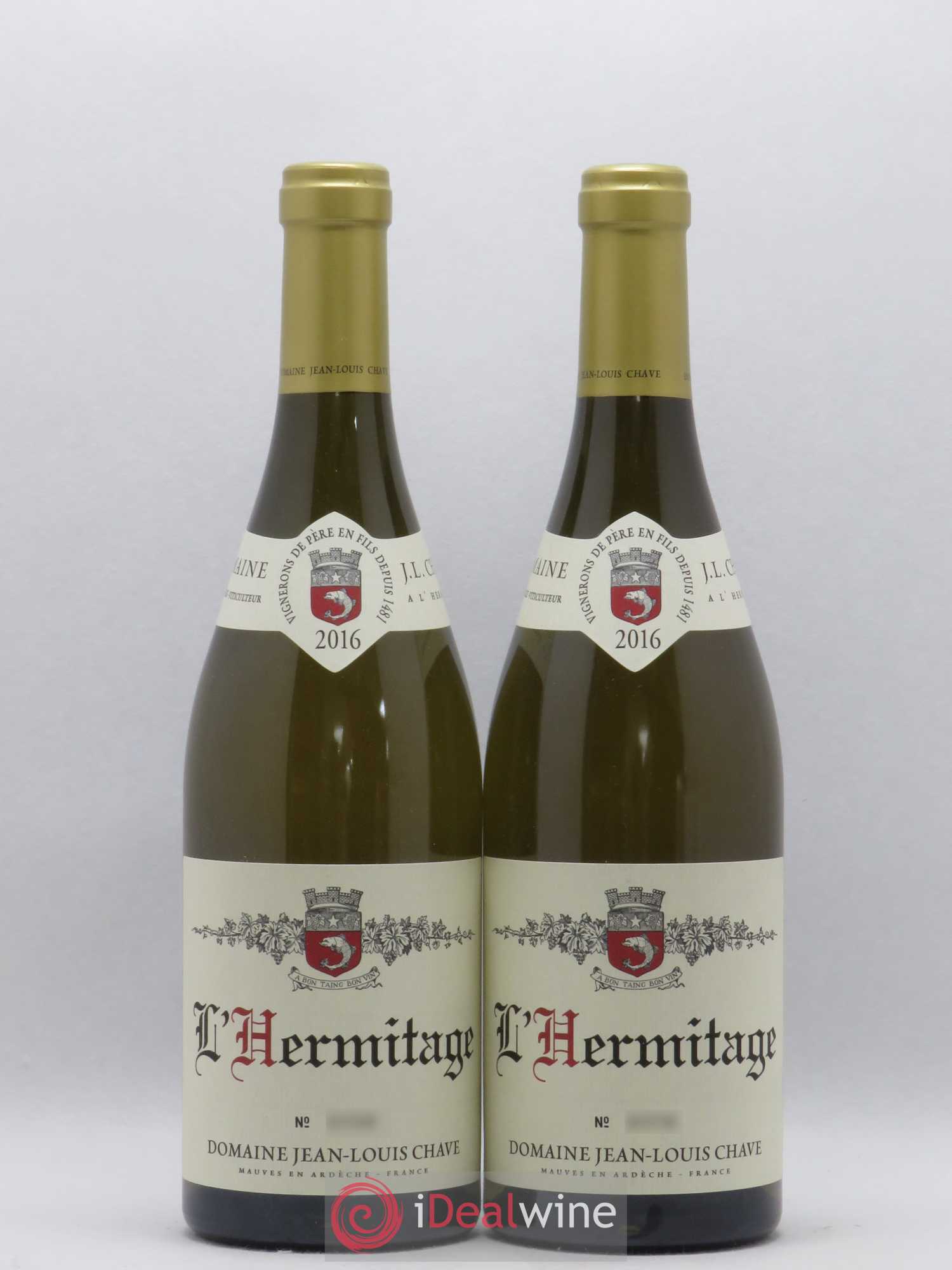 Hermitage Jean-Louis Chave 2016 - Lot de 2 bouteilles - 0