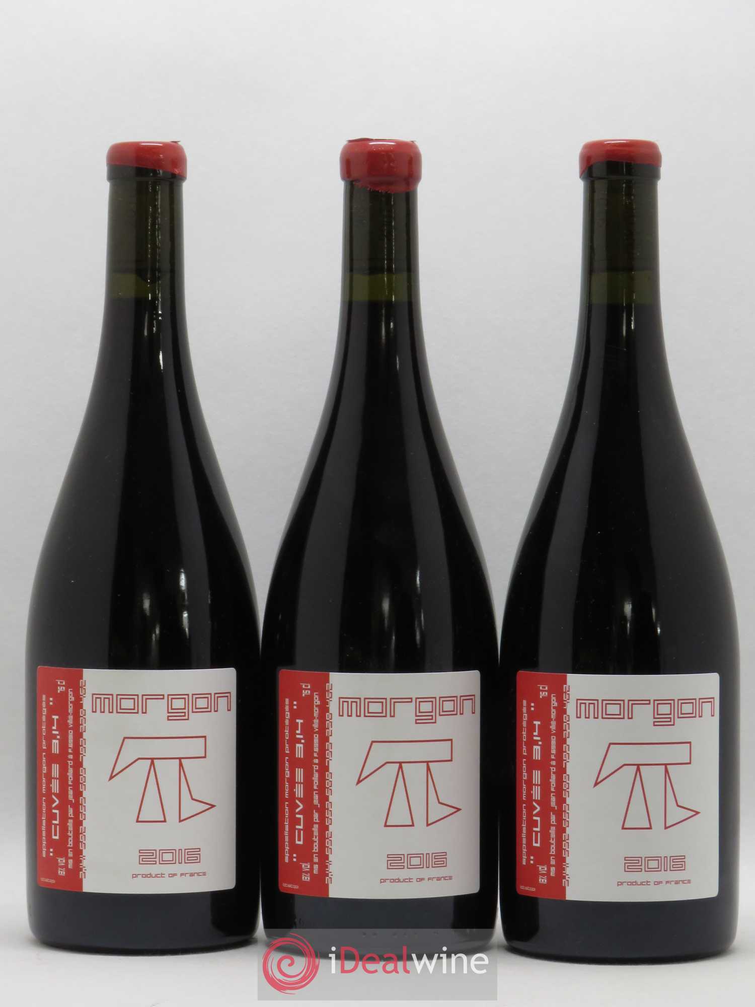 Morgon 3.14 Jean Foillard 2016 - Lot de 3 bouteilles - 0
