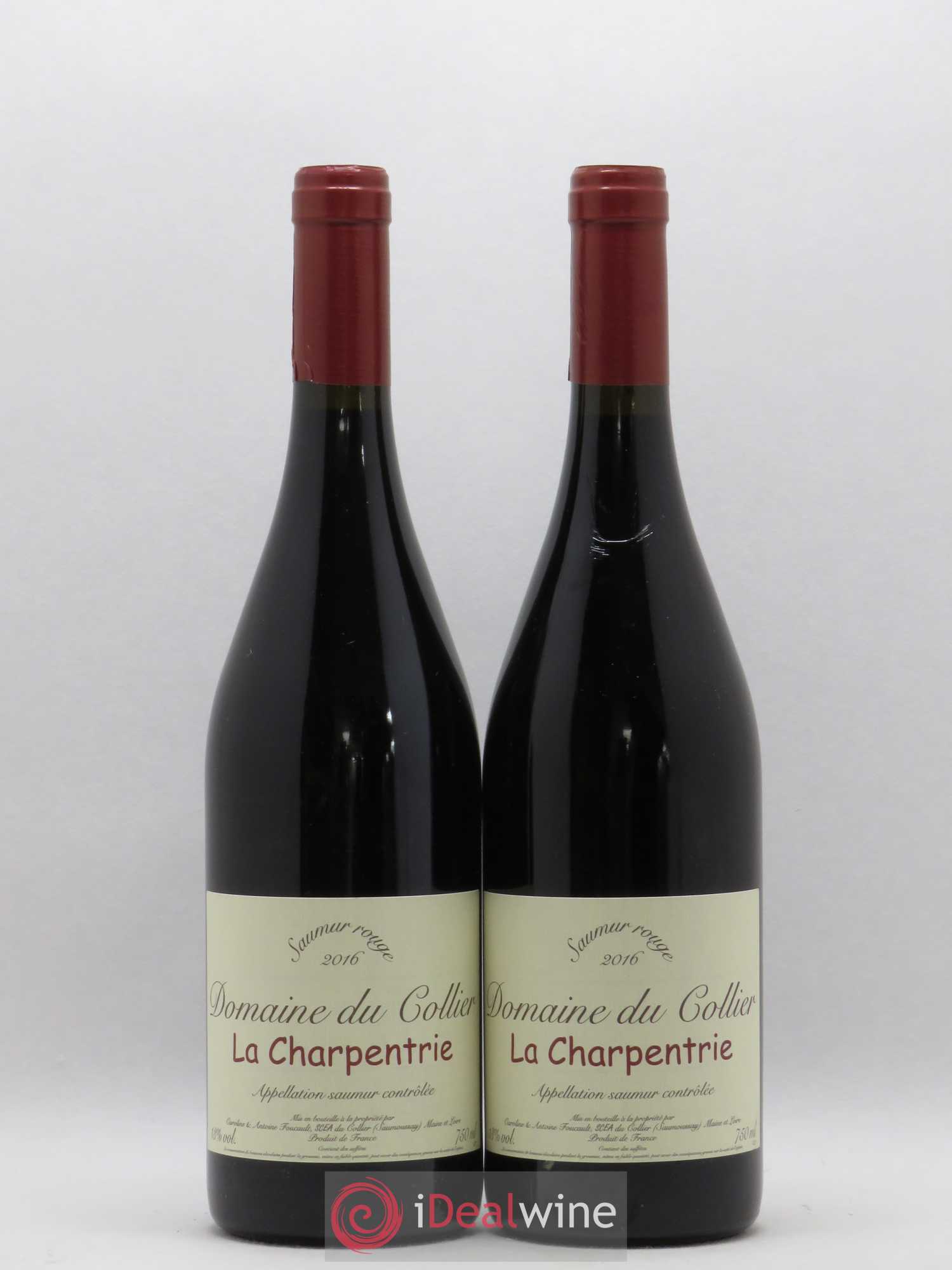 Saumur La Charpentrie Domaine du Collier 2016 - Lot de 2 bouteilles - 0