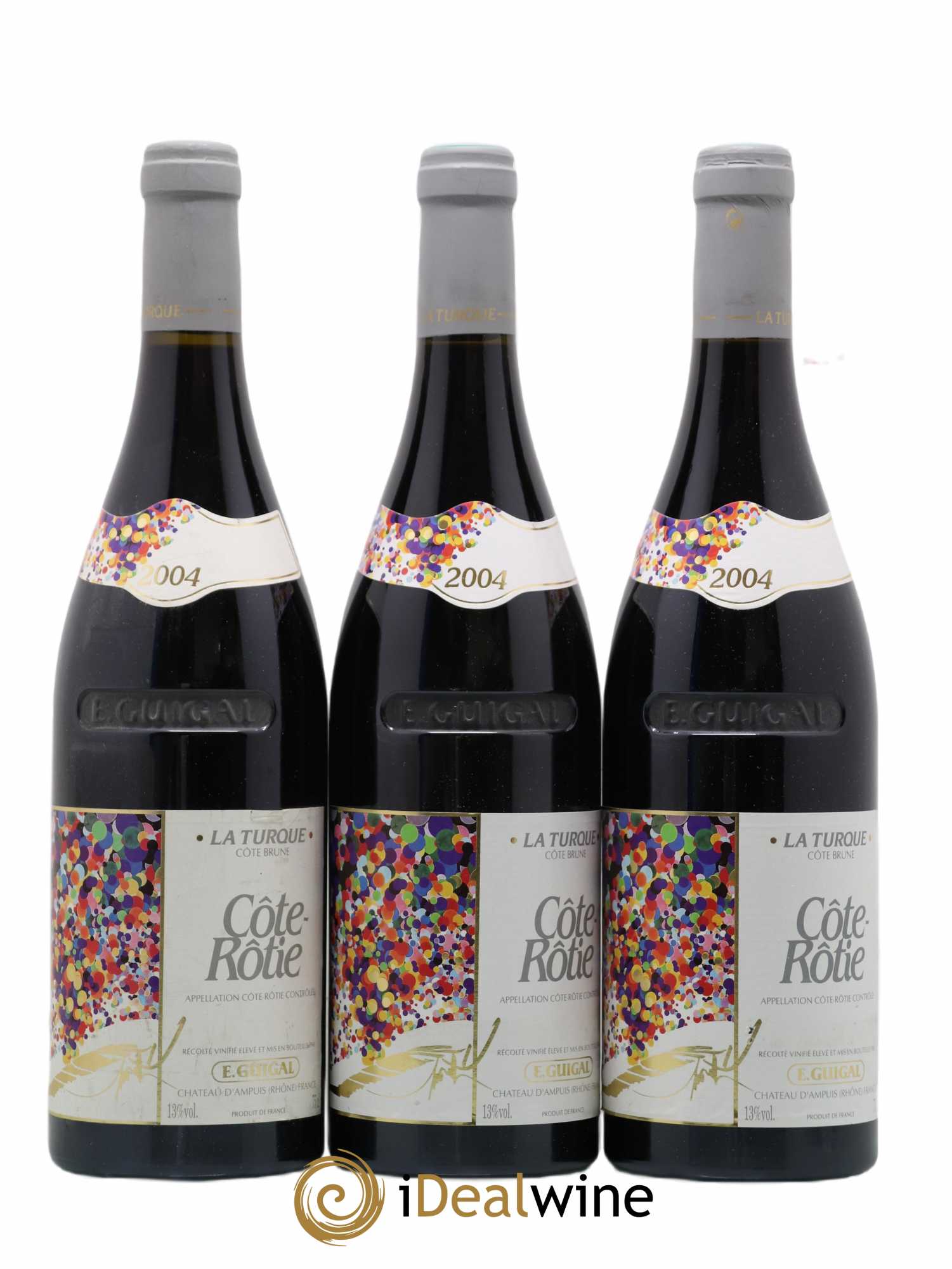 Côte-Rôtie La Turque Guigal 2004 - Lot de 3 bouteilles - 0