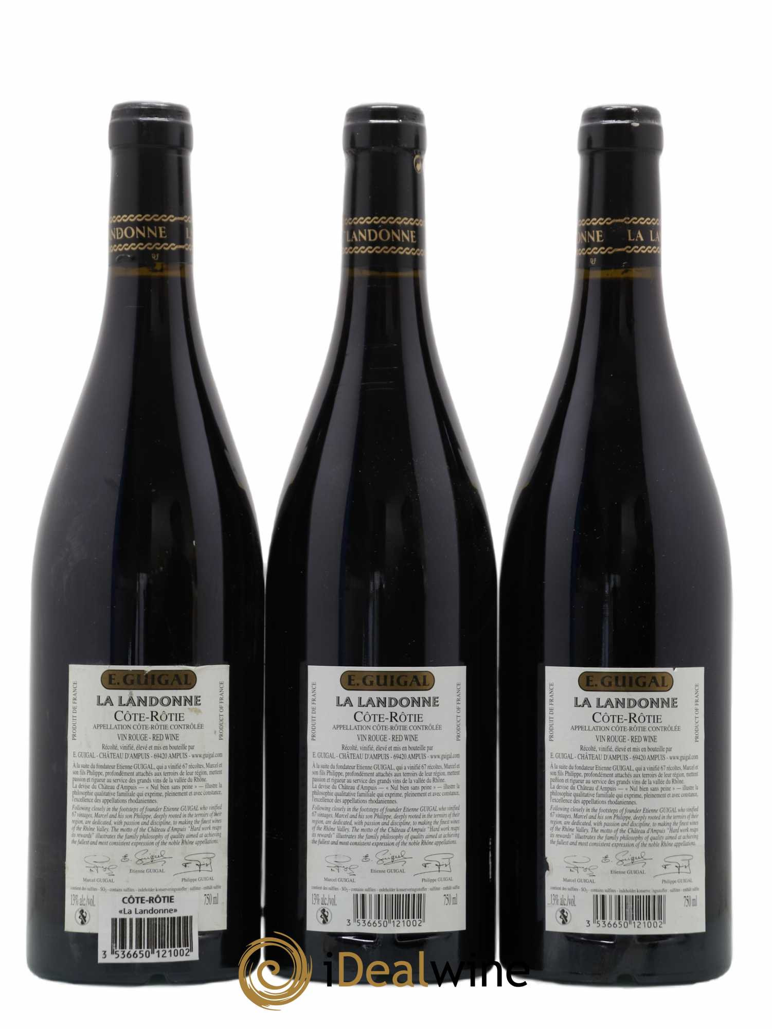 Côte-Rôtie La Landonne Guigal 2004 - Lot de 3 bouteilles - 1