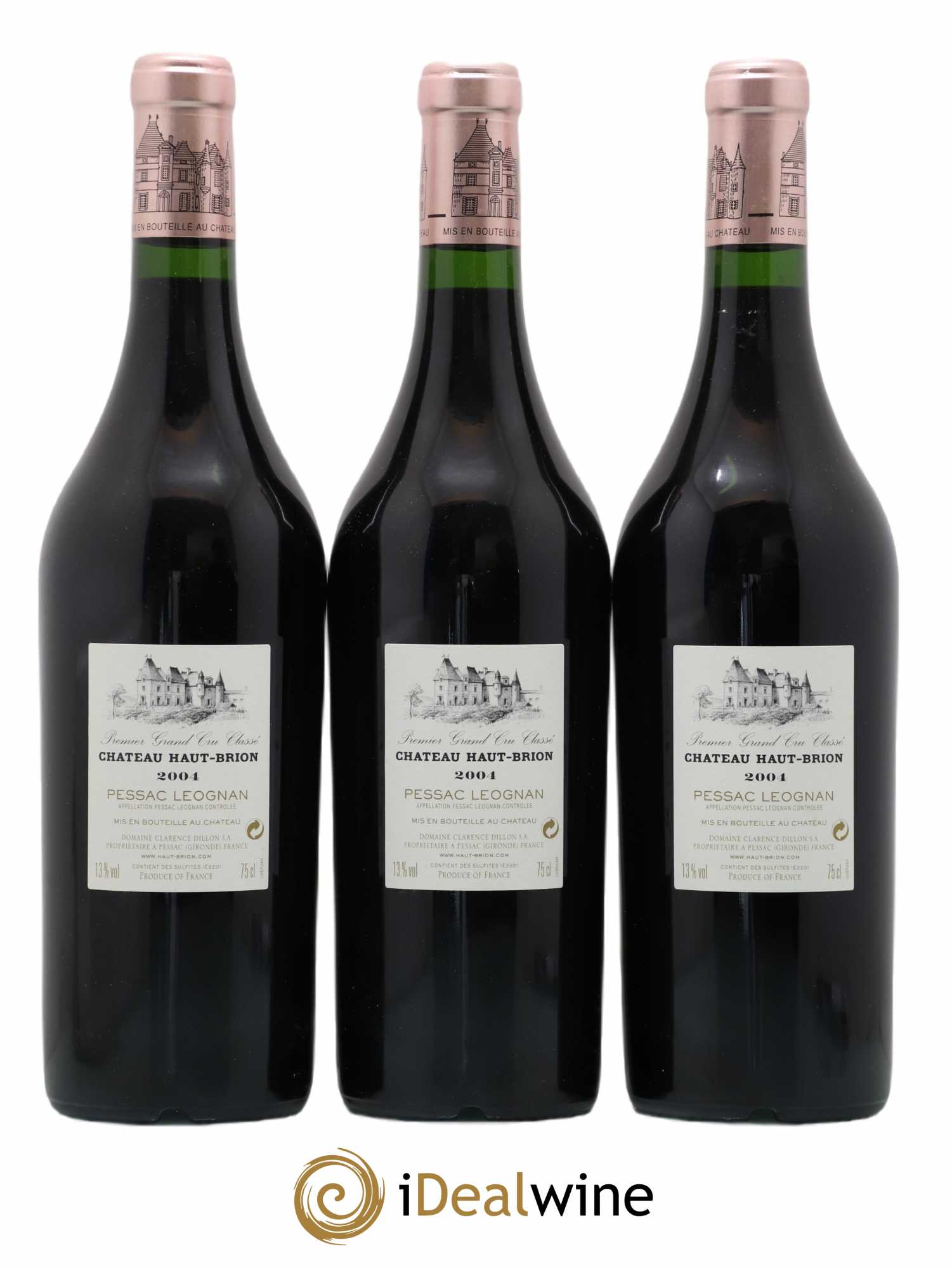 Château Haut Brion 1er Grand Cru Classé 2004 - Lot de 3 bouteilles - 1